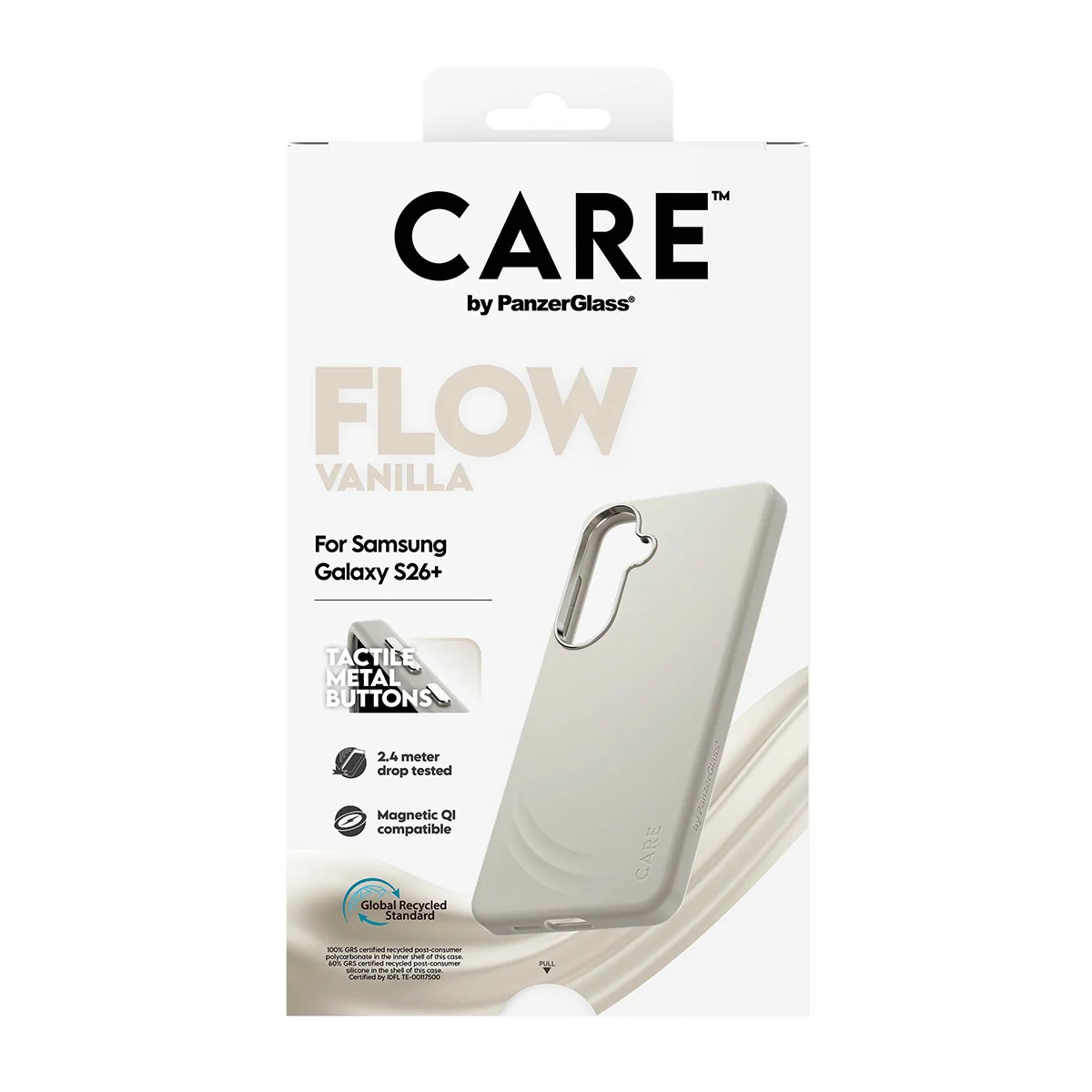CARE™ by PanzerGlass® Flow Case Vanilla m. Qi Samsung Galaxy S26+ - Image 3