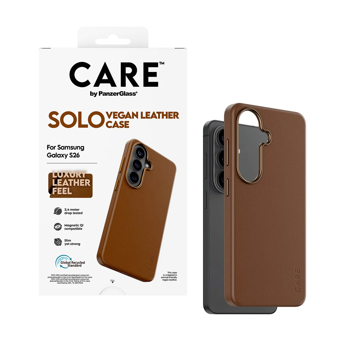 CARE™ by PanzerGlass® Solo Case Braun m. Qi Samsung Galaxy S26 - Image 5