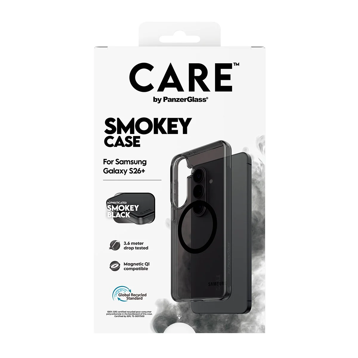 CARE™ by PanzerGlass® Smokey Case m. Schwarz Qi Samsung Galaxy S26+ - Image 3