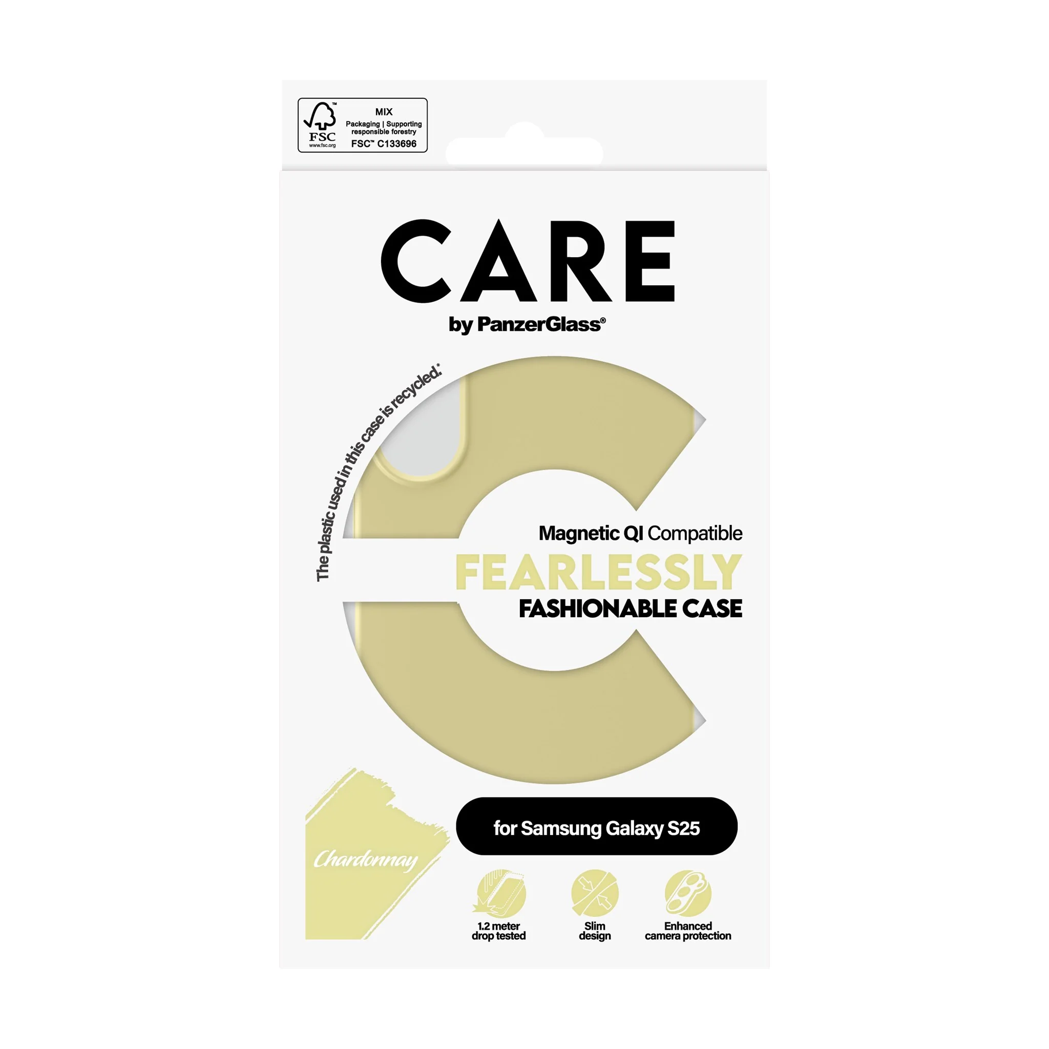 CARE™ by PanzerGlass® Case Chardonnay m. Qi Compatible Samsung Galaxy S25 - Image 3