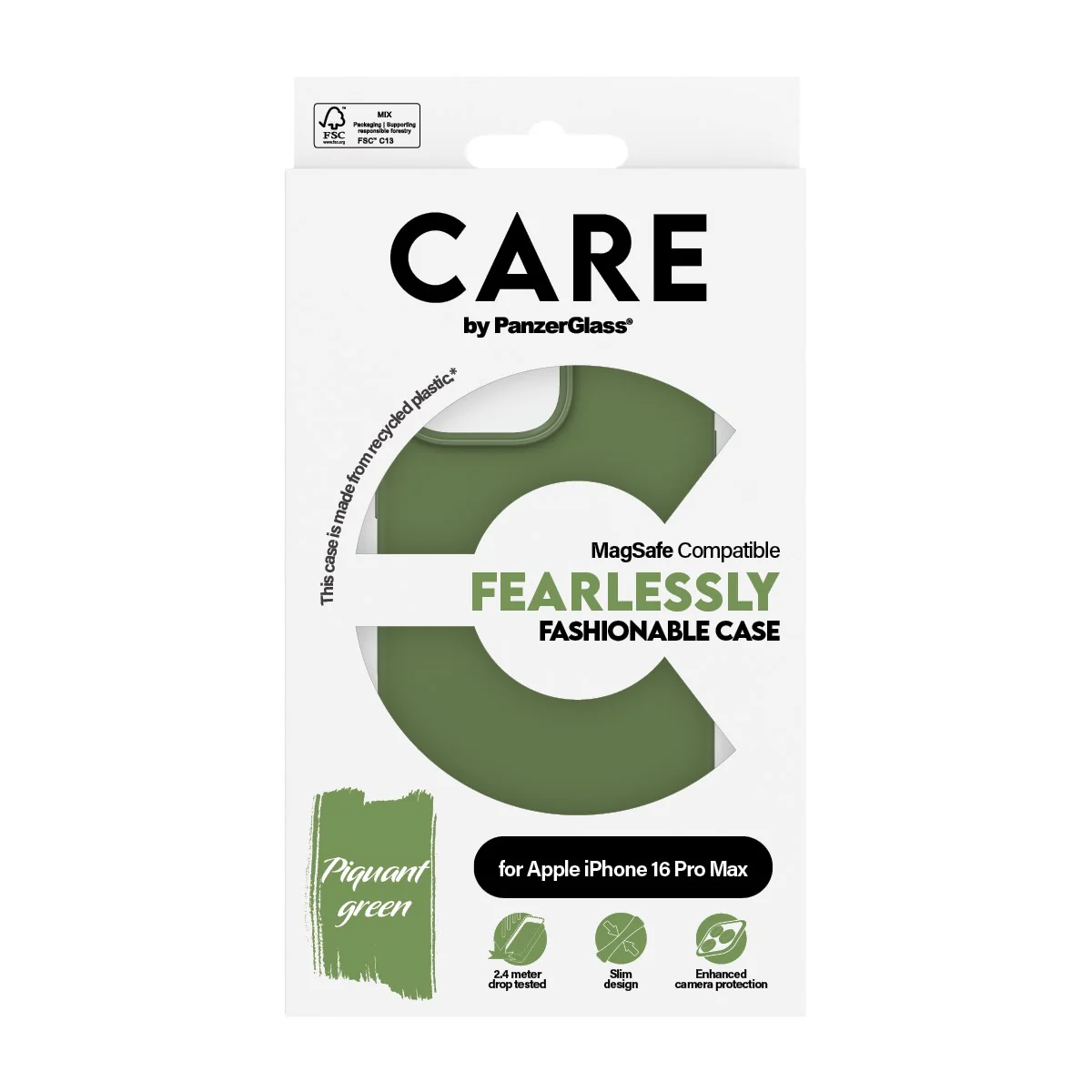 CARE™ by PanzerGlass® Case Grün m. MagSafe iPhone 16 Pro Max - Image 3