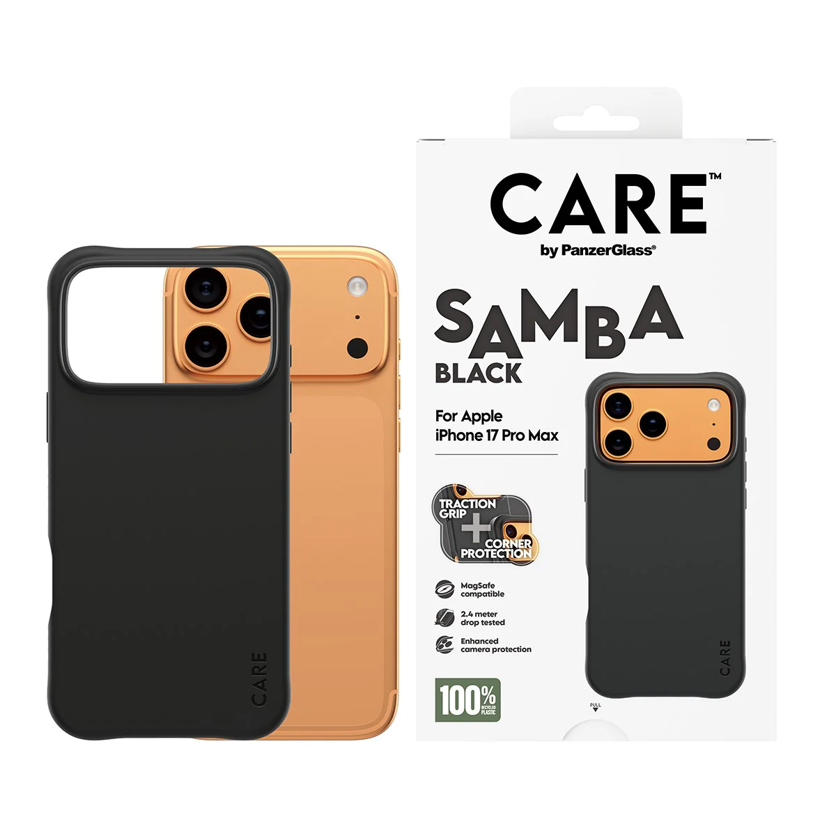CARE™ by PanzerGlass® Samba Case Schwarz m. MagSafe iPhone 17 Pro Max - Image 2