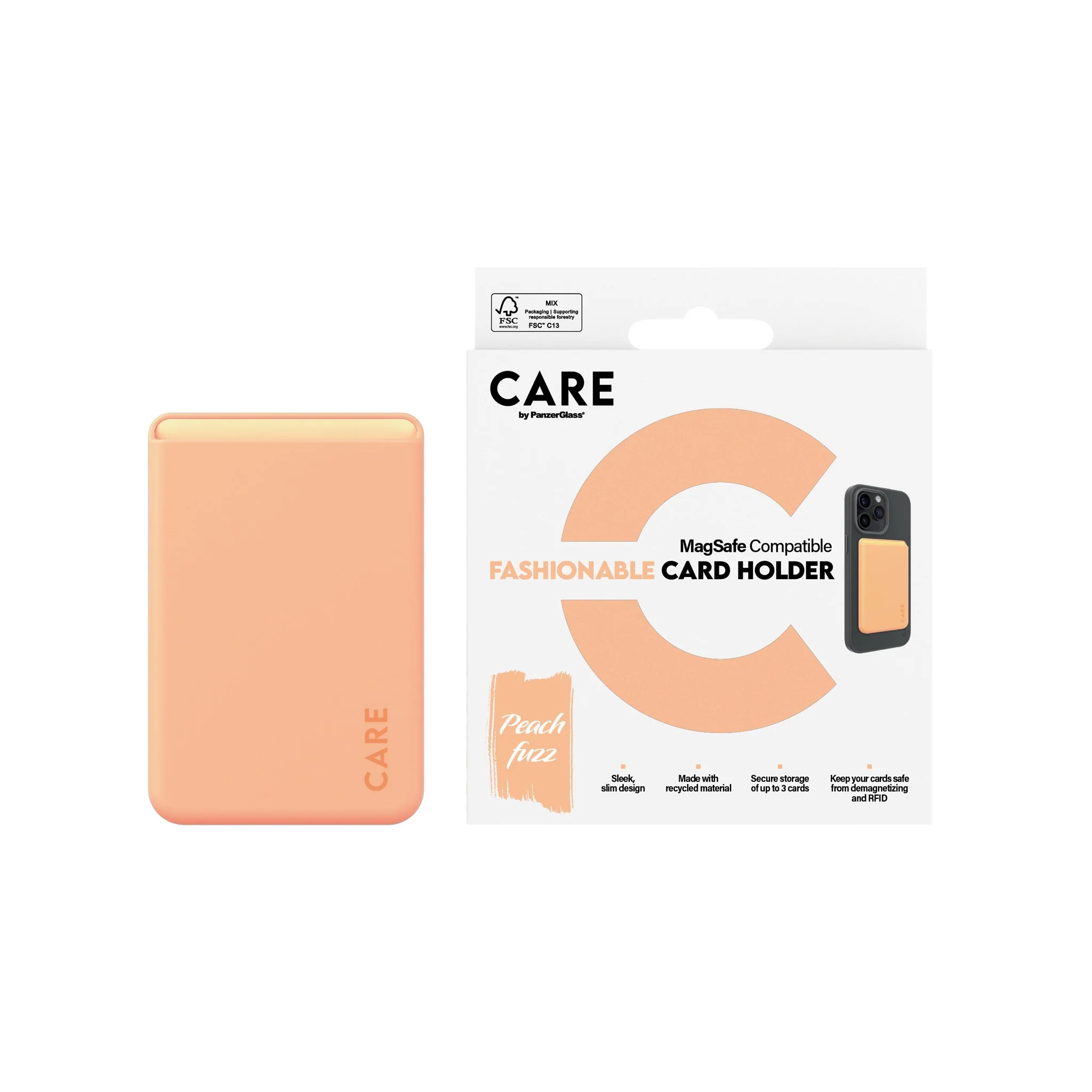CARE™ by PanzerGlass® Kartenhalter Peachy iPhone - Image 2