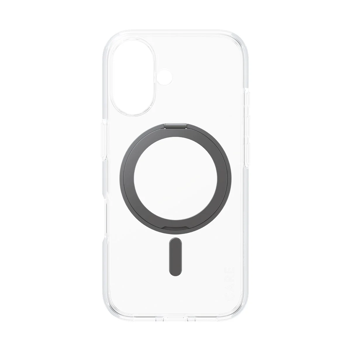 CARE™ by PanzerGlass® Case Transparent m. Schwarz Kickstand & MagSafe iPhone 16 - Image 4