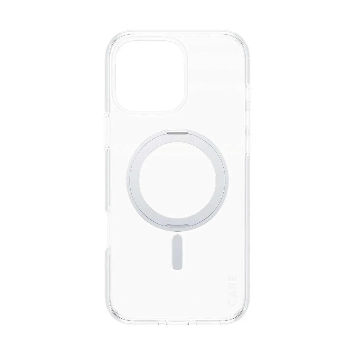 CARE™ by PanzerGlass® Case Transparent m. Silber Kickstand & MagSafe iPhone 16 Pro Max - Image 4