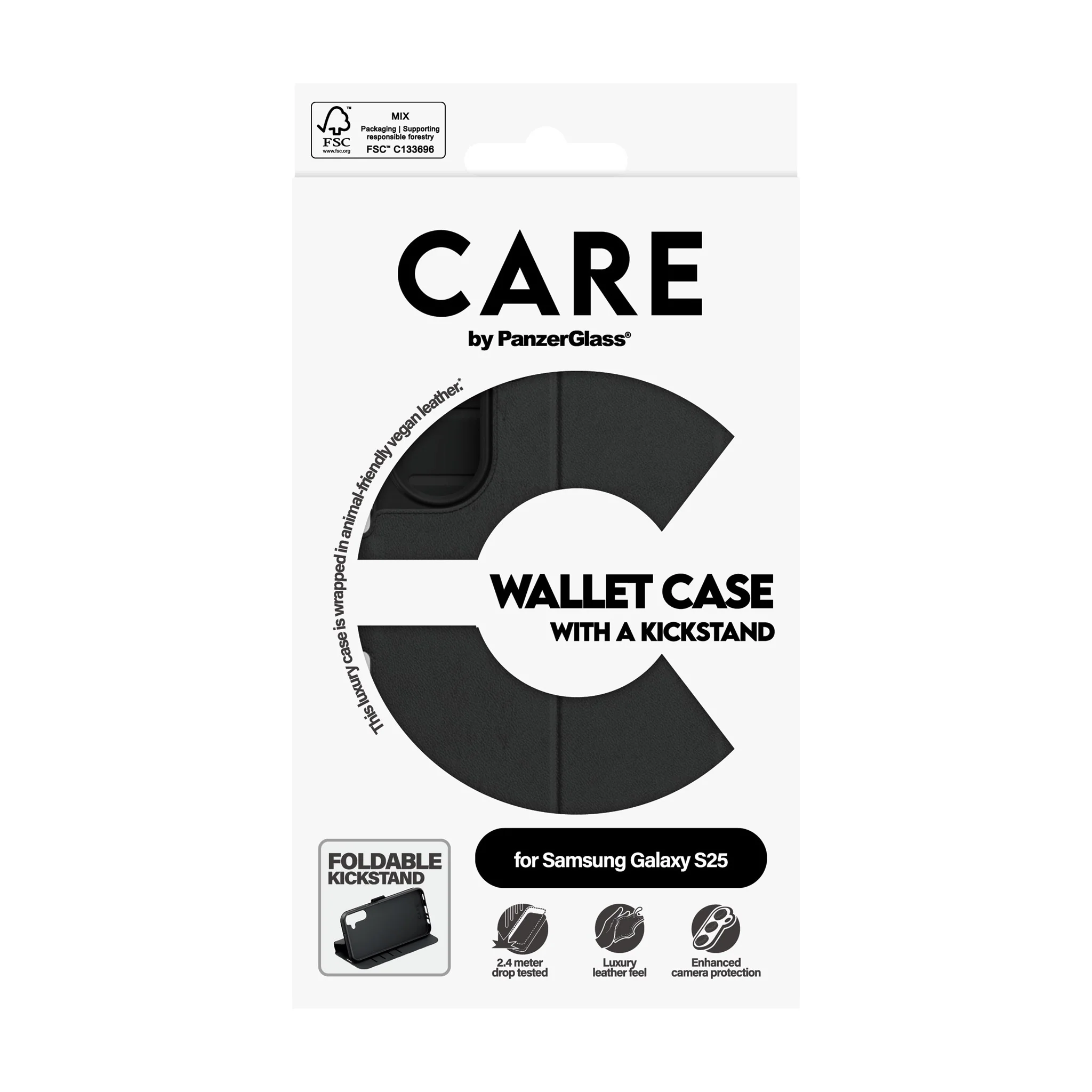 CARE™ by PanzerGlass® Wallet Case m. Kickstand Samsung Galaxy S25 - Image 4