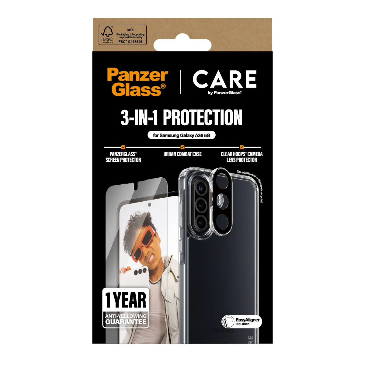 PanzerGlass® | CARE™ by PanzerGlass® 3-in-1 Set Samsung Galaxy A36 5G - Image 3