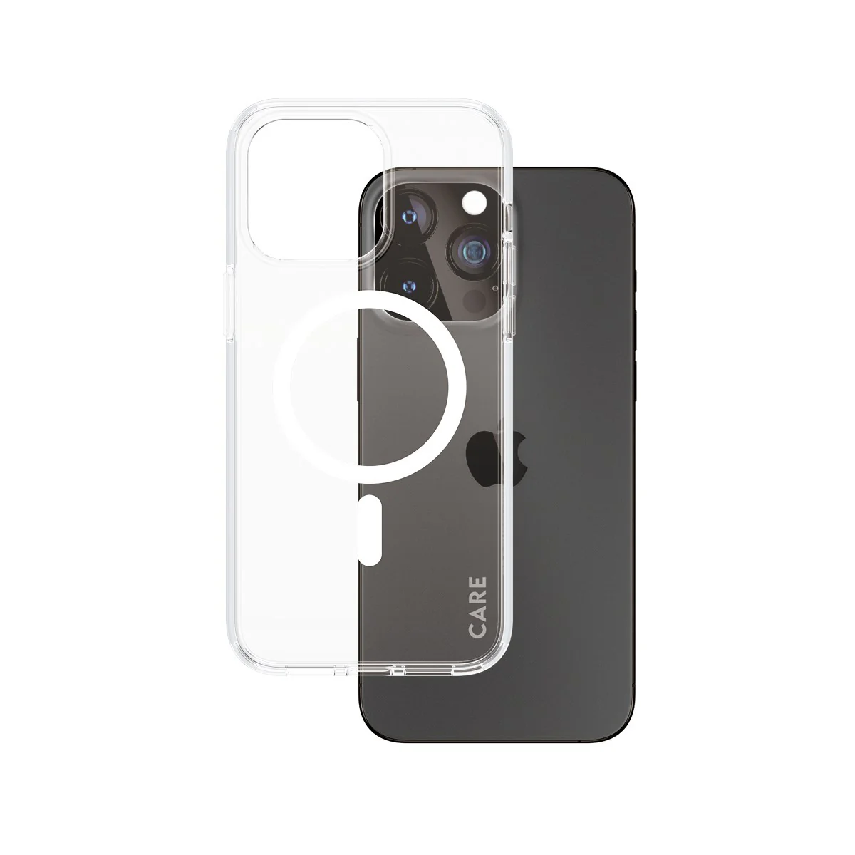 CARE™ by PanzerGlass® Urban Combat Case Transparent m. Weiß MagSafe iPhone 15 Pro Max