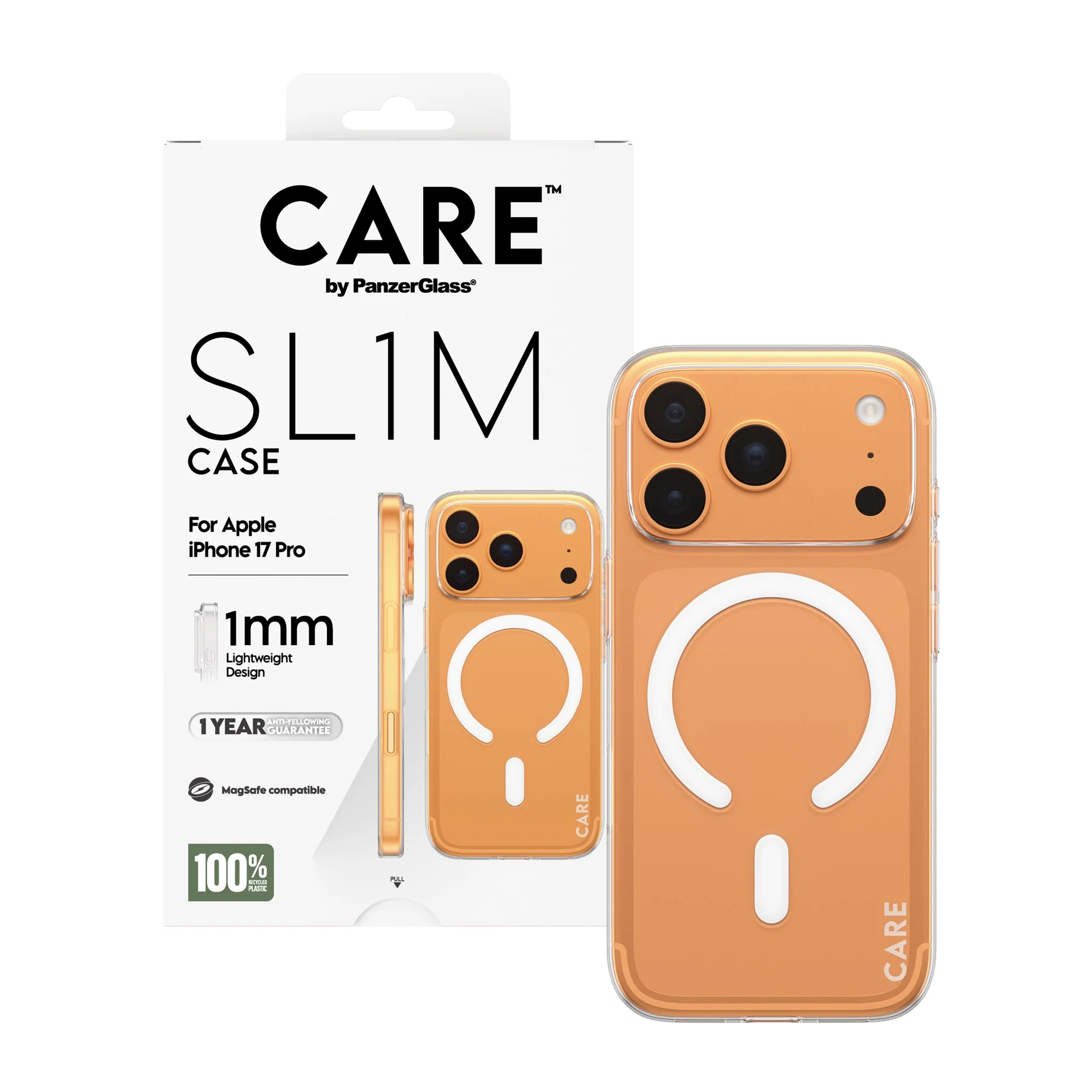 CARE™ by PanzerGlass® SL1M Case Transparent m. MagSafe iPhone 17 Pro - Image 5