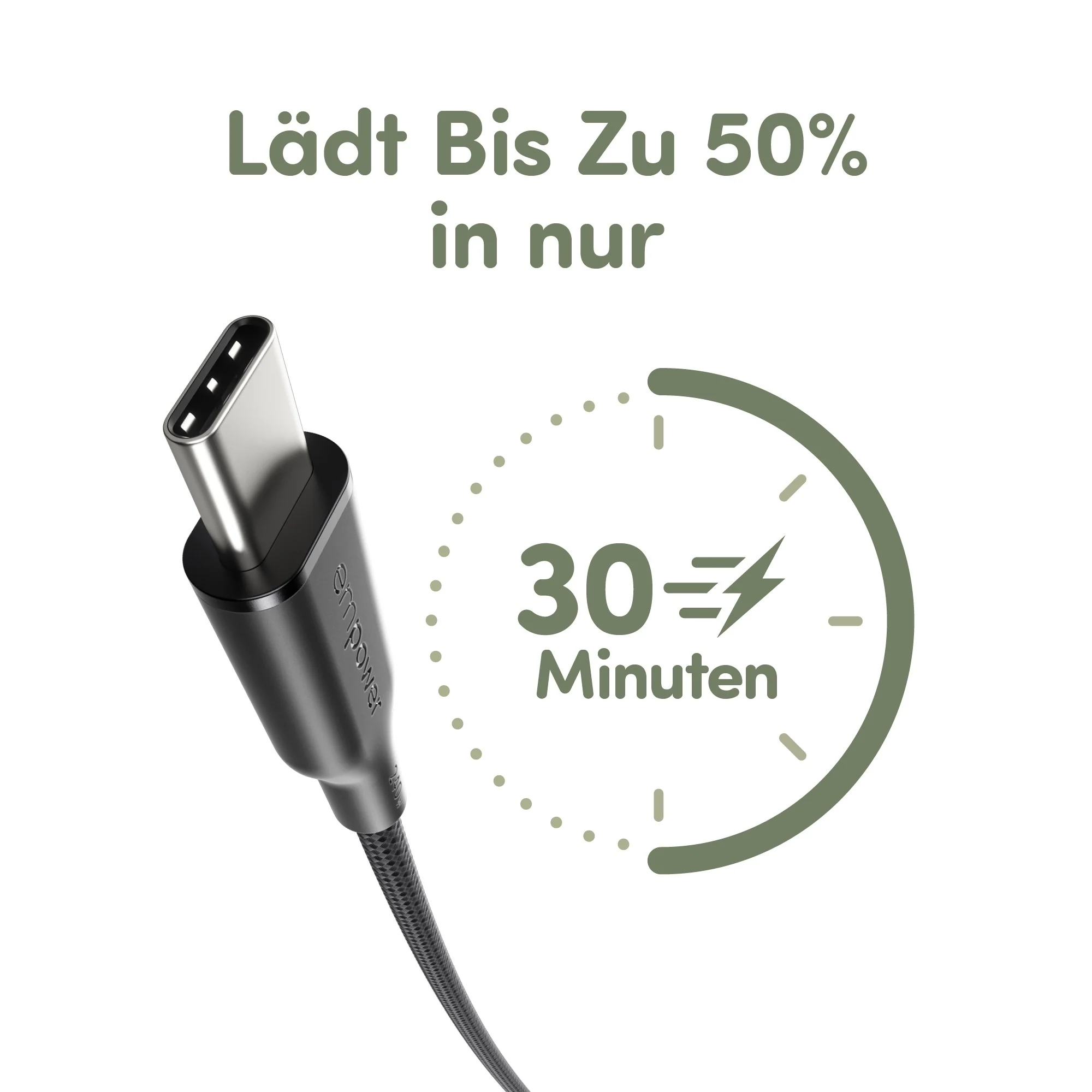 empower™ by PanzerGlass® Racing 240W USB-C to USB-C Kabel | USB 2.0 | 1.2M | Weltall Schwarz - Image 10