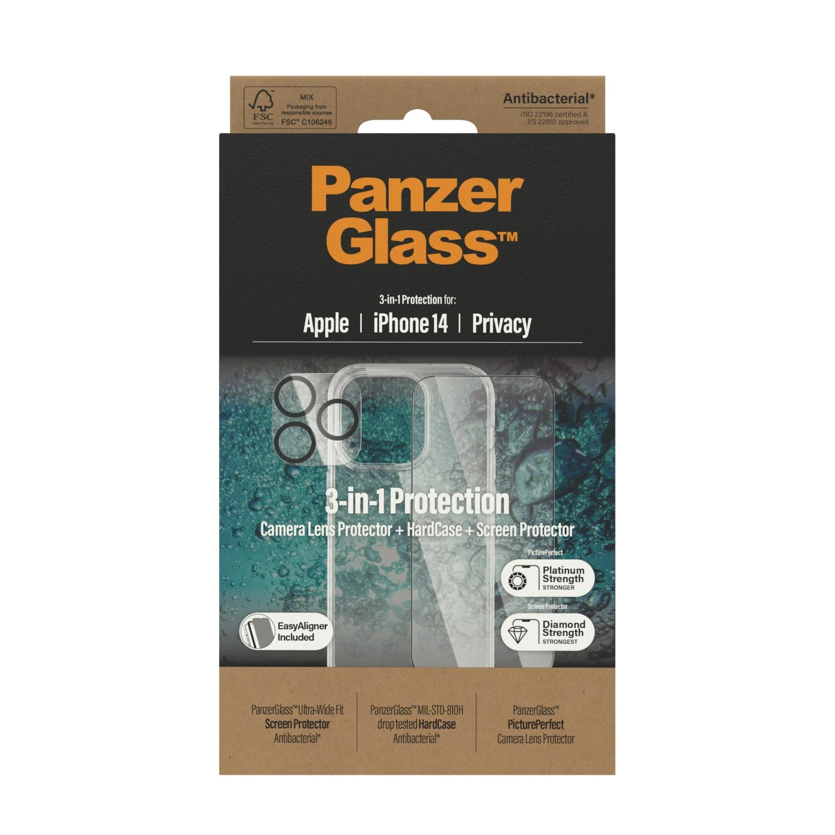 PanzerGlass® 3-in-1 Privacy Set iPhone 14 - Image 3
