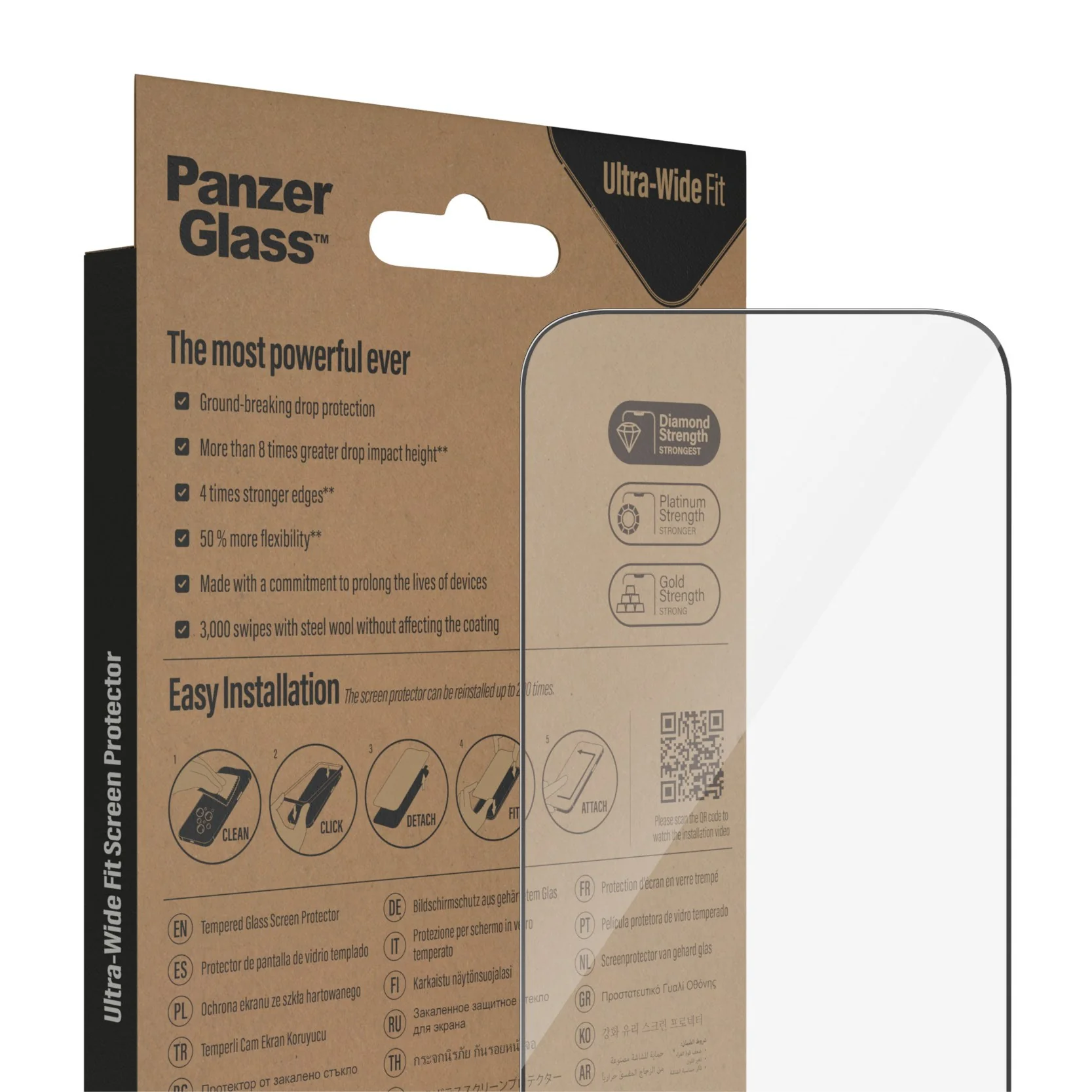 PanzerGlass® Displayschutz iPhone 14 Pro | Ultra-Wide Fit m. EasyAligner - Image 6