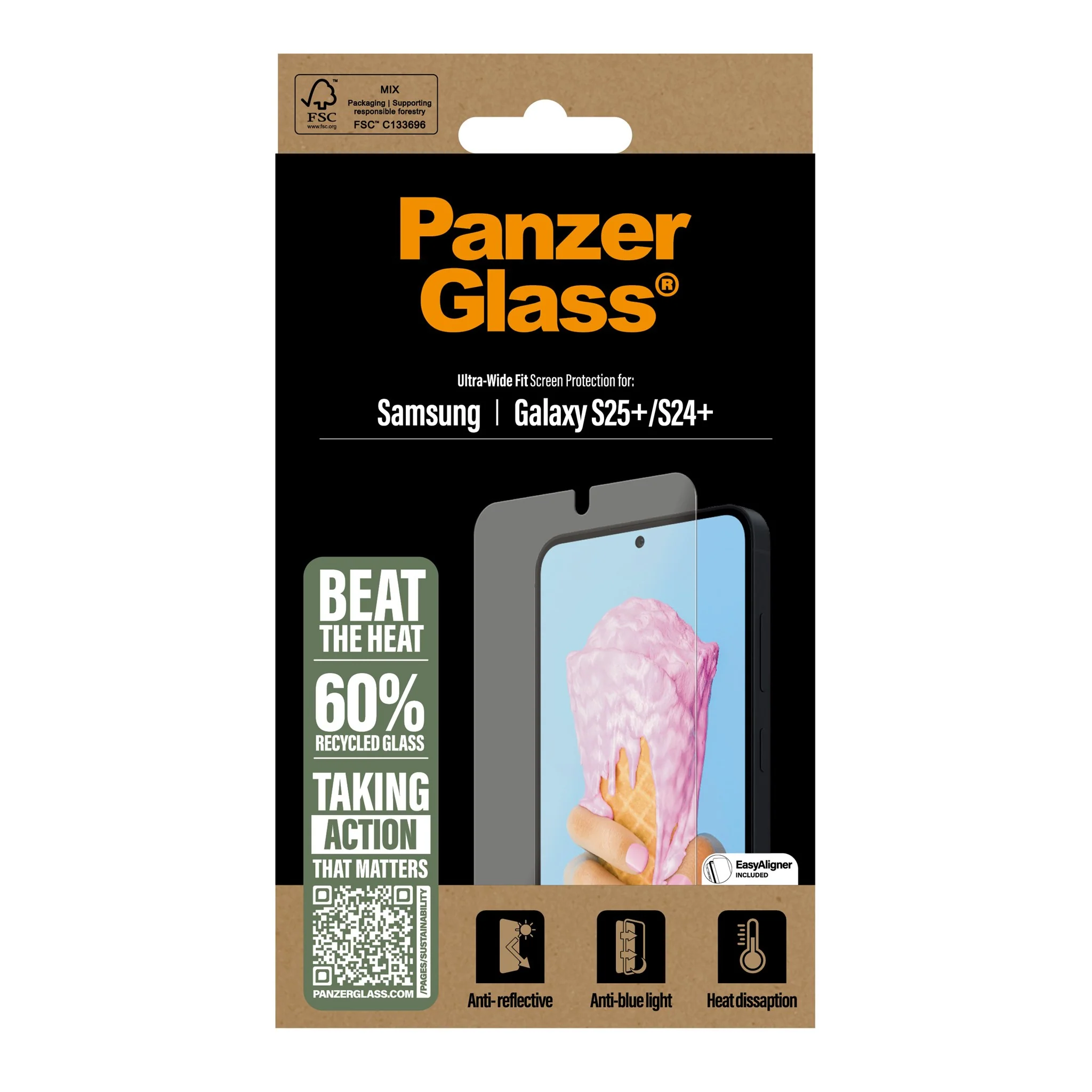 PanzerGlass® All-in-One Displayschutz Samsung Galaxy S25+ | S24+ | Ultra Wide Fit - Image 3
