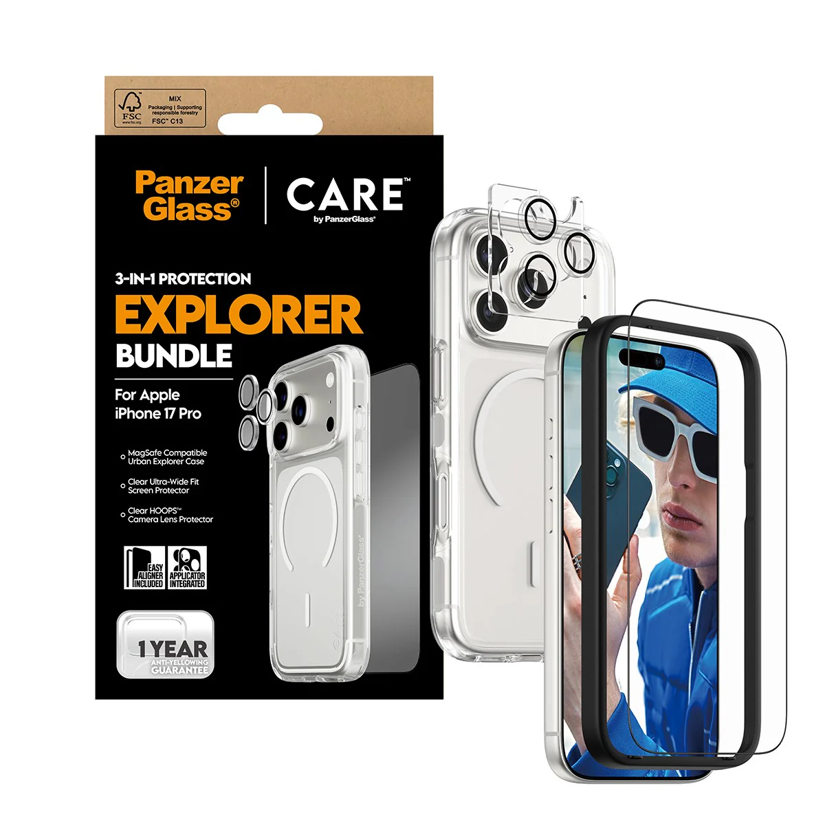 PanzerGlass® | CARE™ by PanzerGlass® 3-in-1 Set iPhone 17 Pro - Image 5