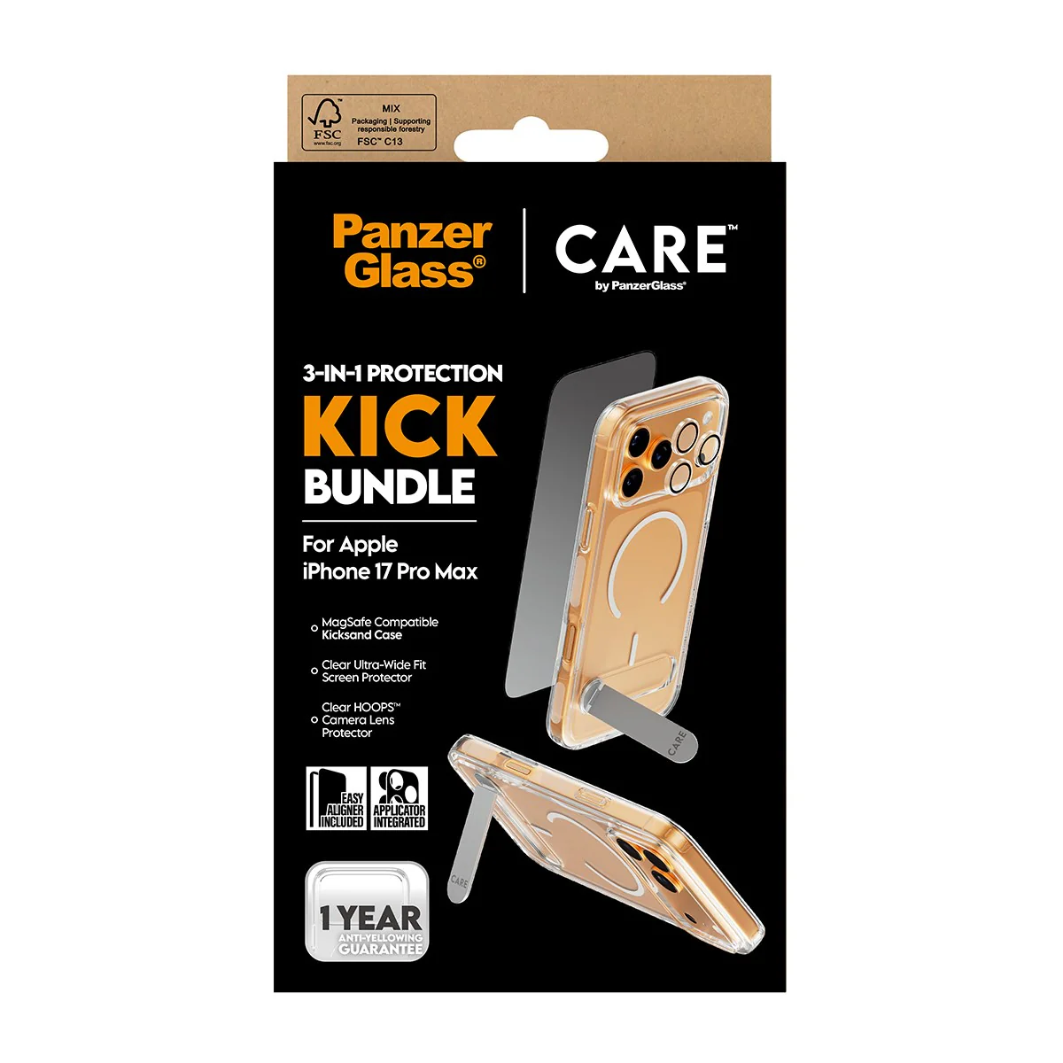 PanzerGlass® | CARE™ by PanzerGlass® 3-in-1 Kick Set iPhone 17 Pro Max - Image 3