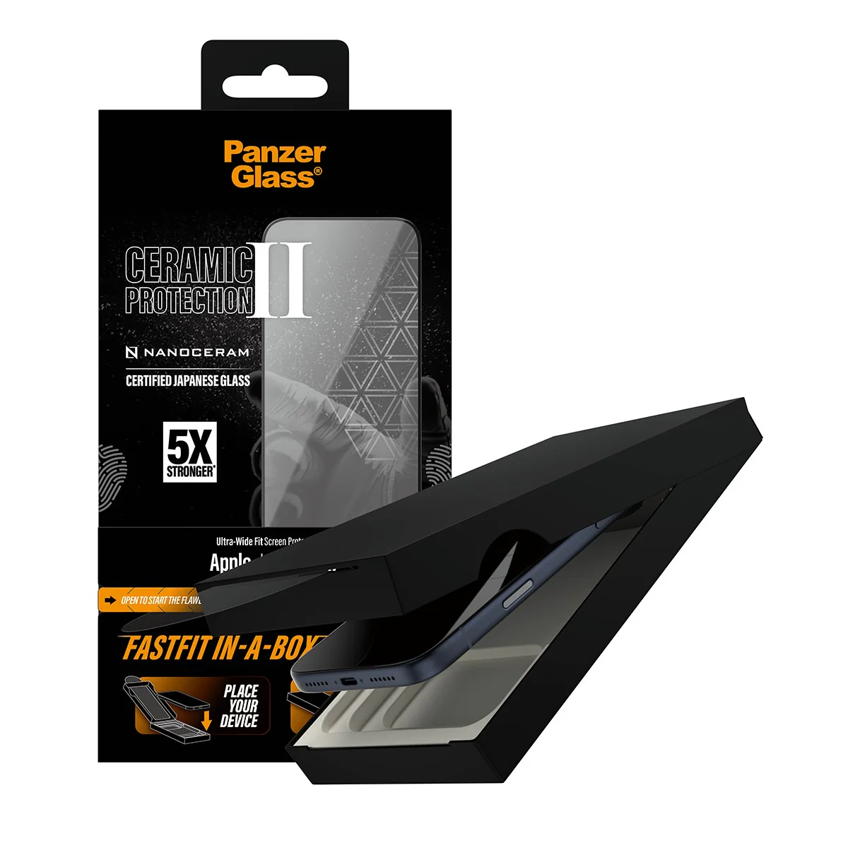 PanzerGlass® Ceramic Displayschutz iPhone 17 | Ultra-Wide Fit m. FASTFIT IN-A-BOX - Image 5