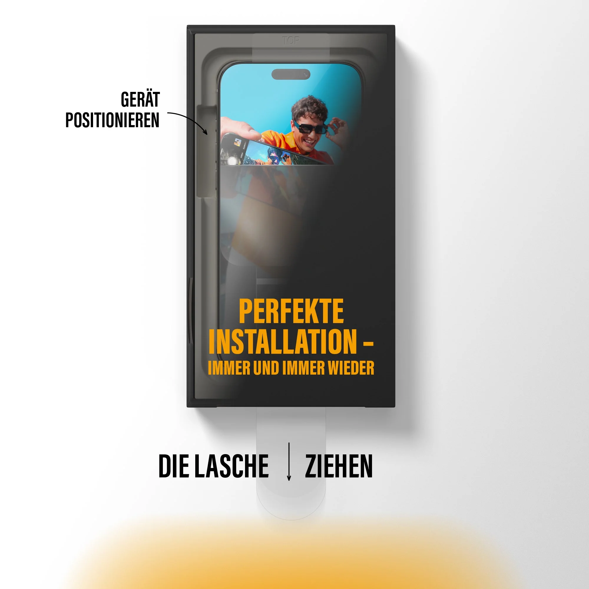 PanzerGlass® Displayschutz iPhone Air | Ultra-Wide Fit m. FASTFIT IN-A-BOX - Image 7