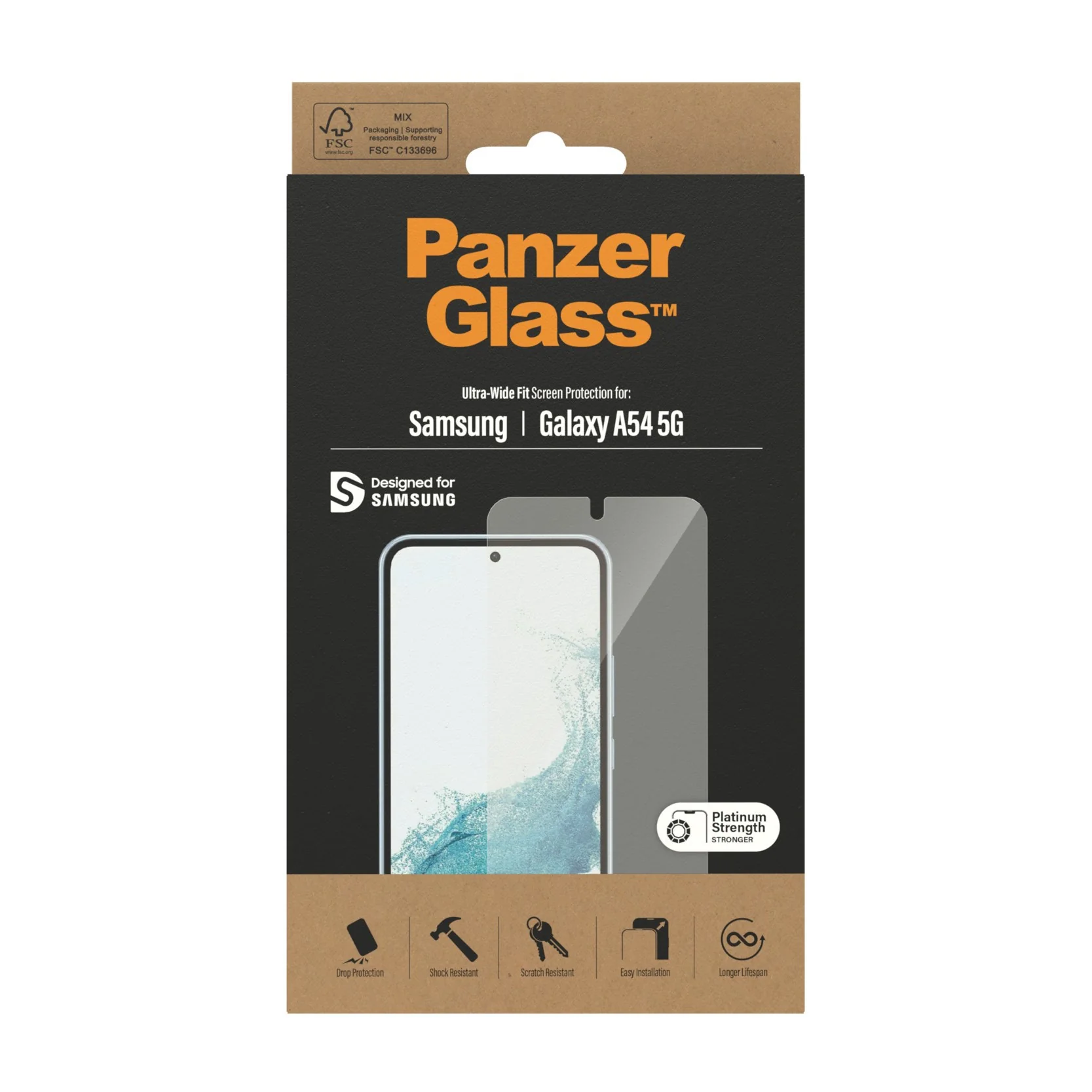 PanzerGlass® Displayschutz  Samsung Galaxy A54 5G | Ultra-Wide Fit - Image 3