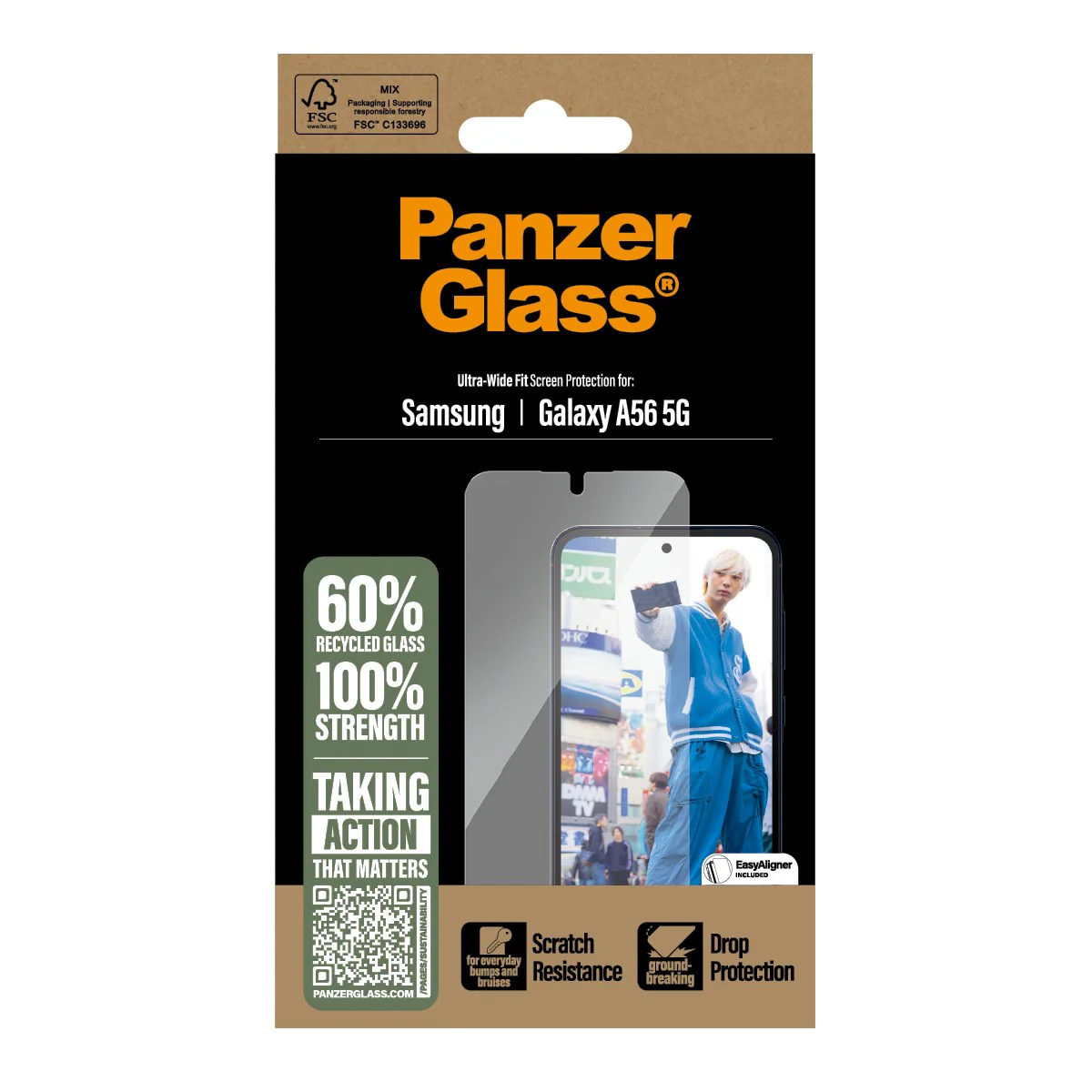 PanzerGlass® Displayschutz Samsung Galaxy A56 5G | Ultra-Wide Fit m. EasyAligner - Image 3