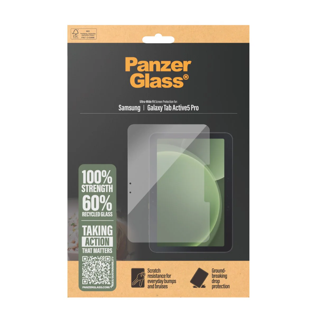 PanzerGlass® Displayschutz Samsung Galaxy Tab Active5 Pro | Ultra-Wide Fit - Image 3