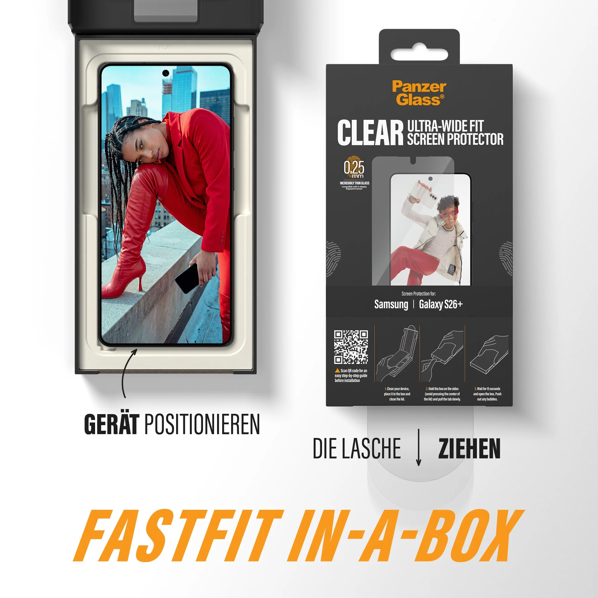 PanzerGlass® Displayschutz Samsung Galaxy S26+ | Ultra-Wide Fit m. FASTFIT IN-A-BOX - Image 7