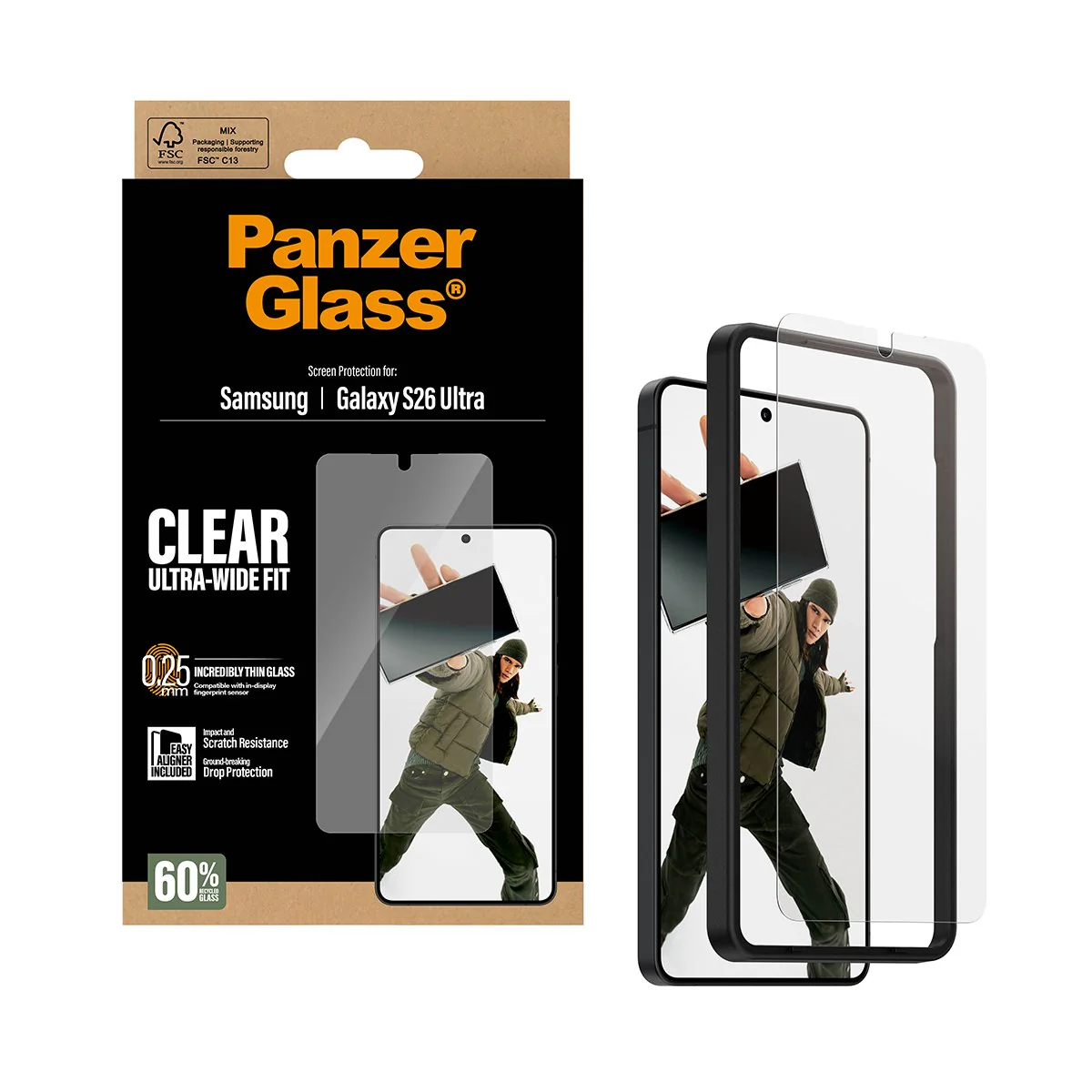 PanzerGlass® Displayschutz Samsung Galaxy S26 Ultra | Ultra-Wide Fit m. EasyAligner - Image 5