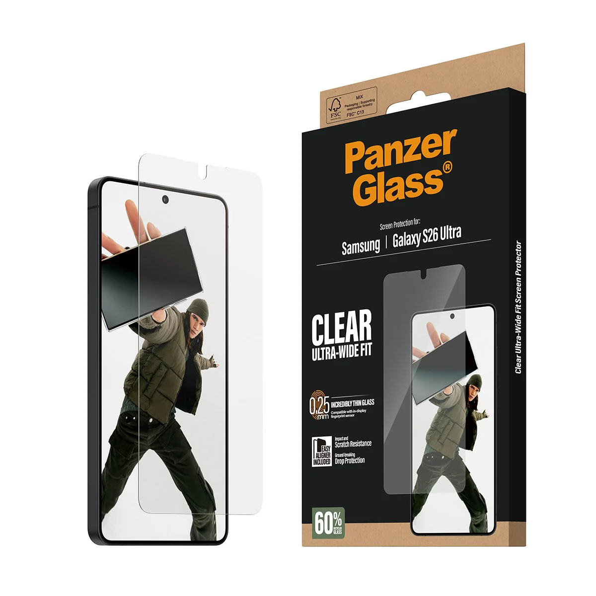 PanzerGlass® Displayschutz Samsung Galaxy S26 Ultra | Ultra-Wide Fit m. EasyAligner - Image 6