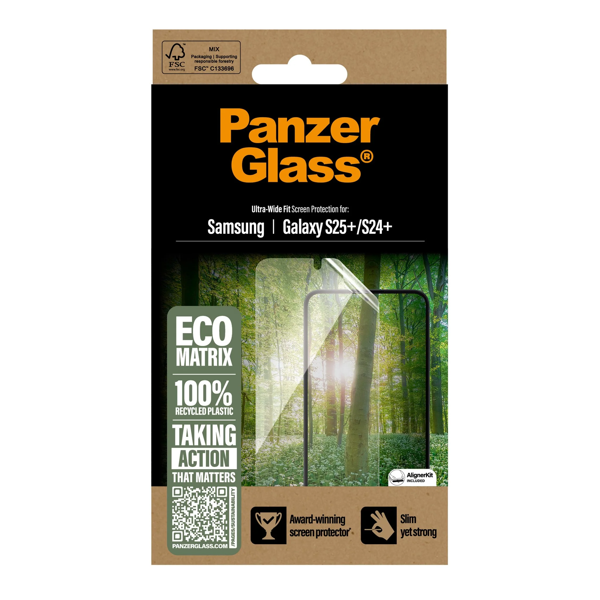 PanzerGlass® ECO MATRIX Displayschutz Samsung Galaxy S25+ | S24+ | Ultra-Wide Fit - Image 3