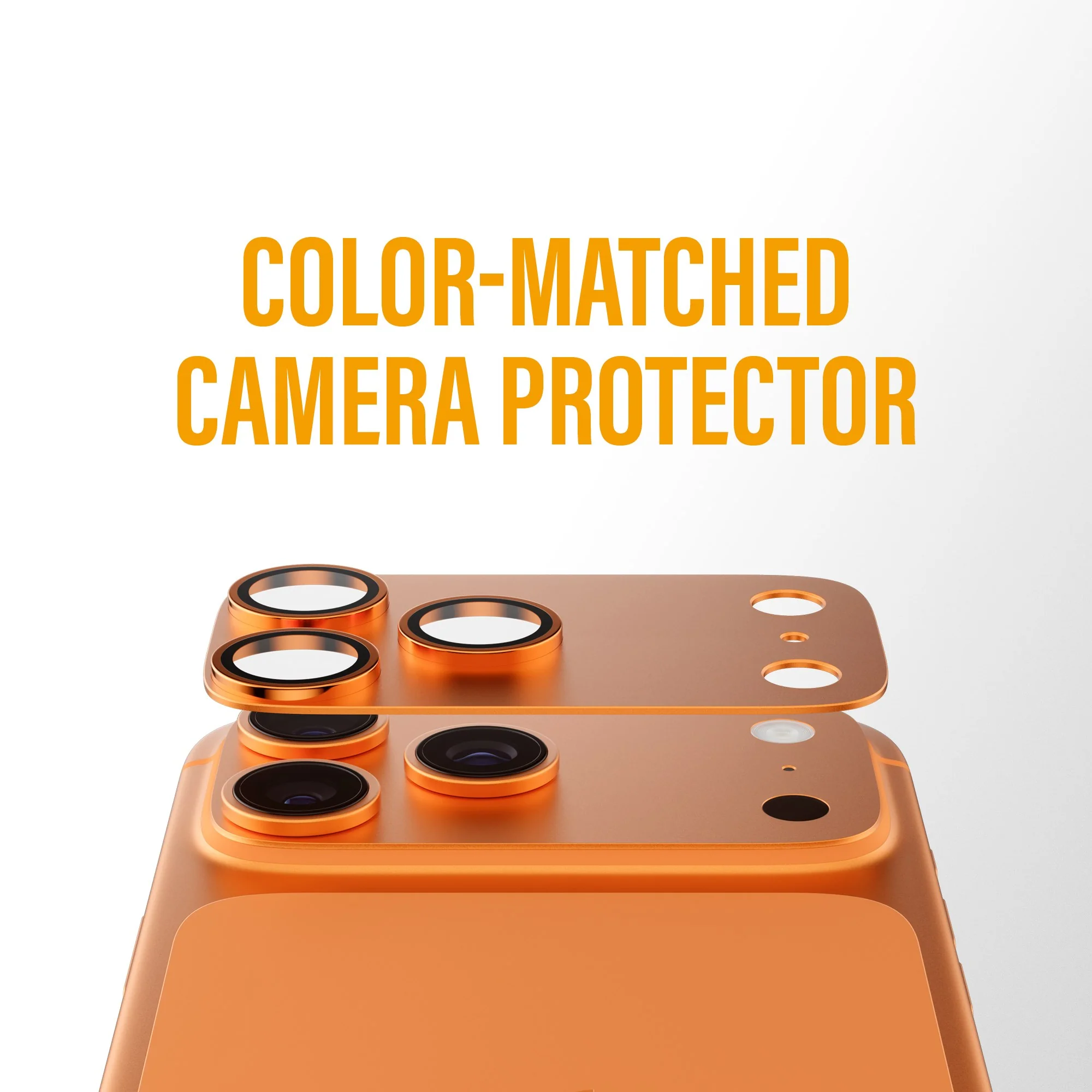 PanzerGlass® Fender Kameraschutz Cosmic Orange iPhone 17 Pro - Image 9