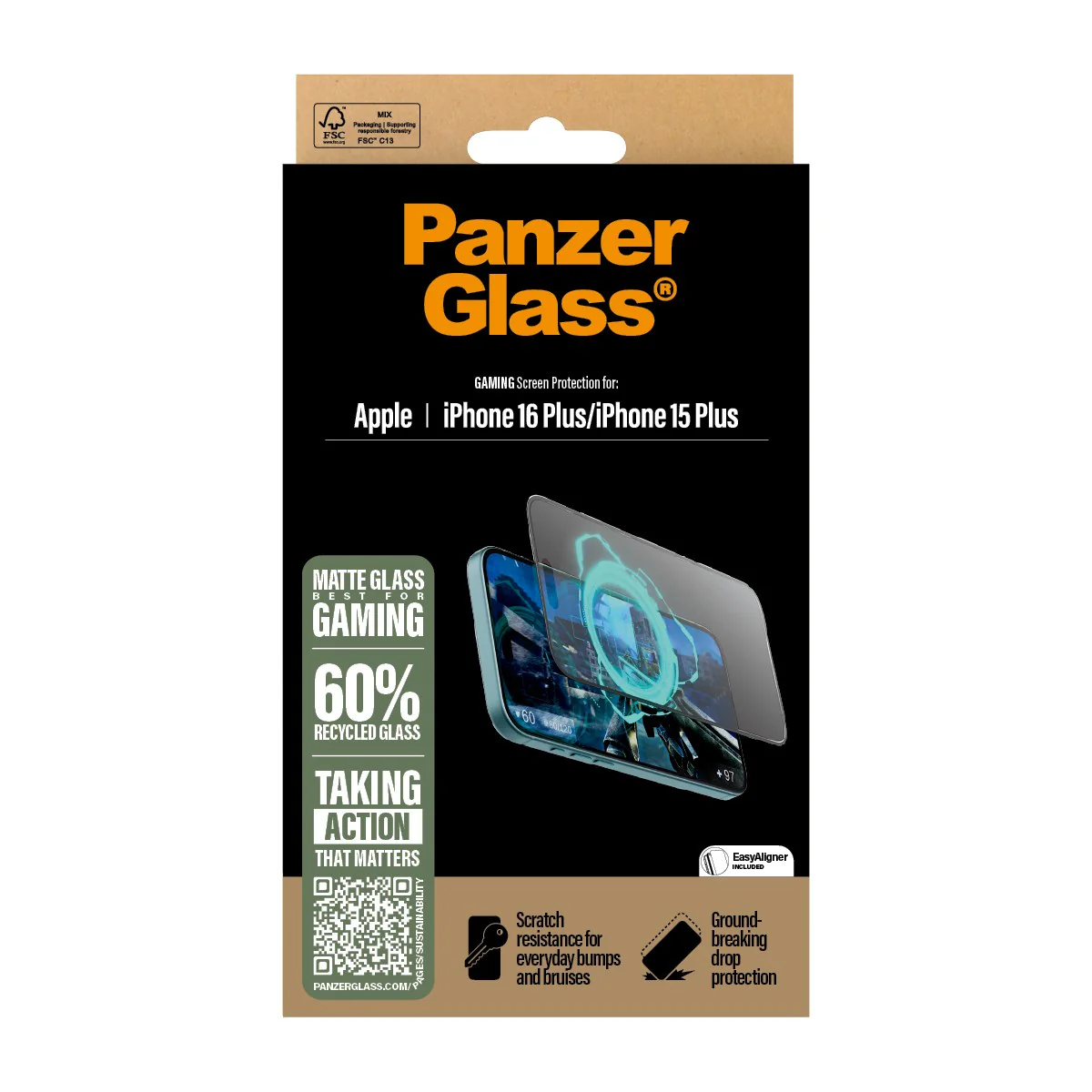 PanzerGlass® Gaming Displayschutz iPhone 16 Plus | 15 Plus | Ultra-Wide Fit - Image 3