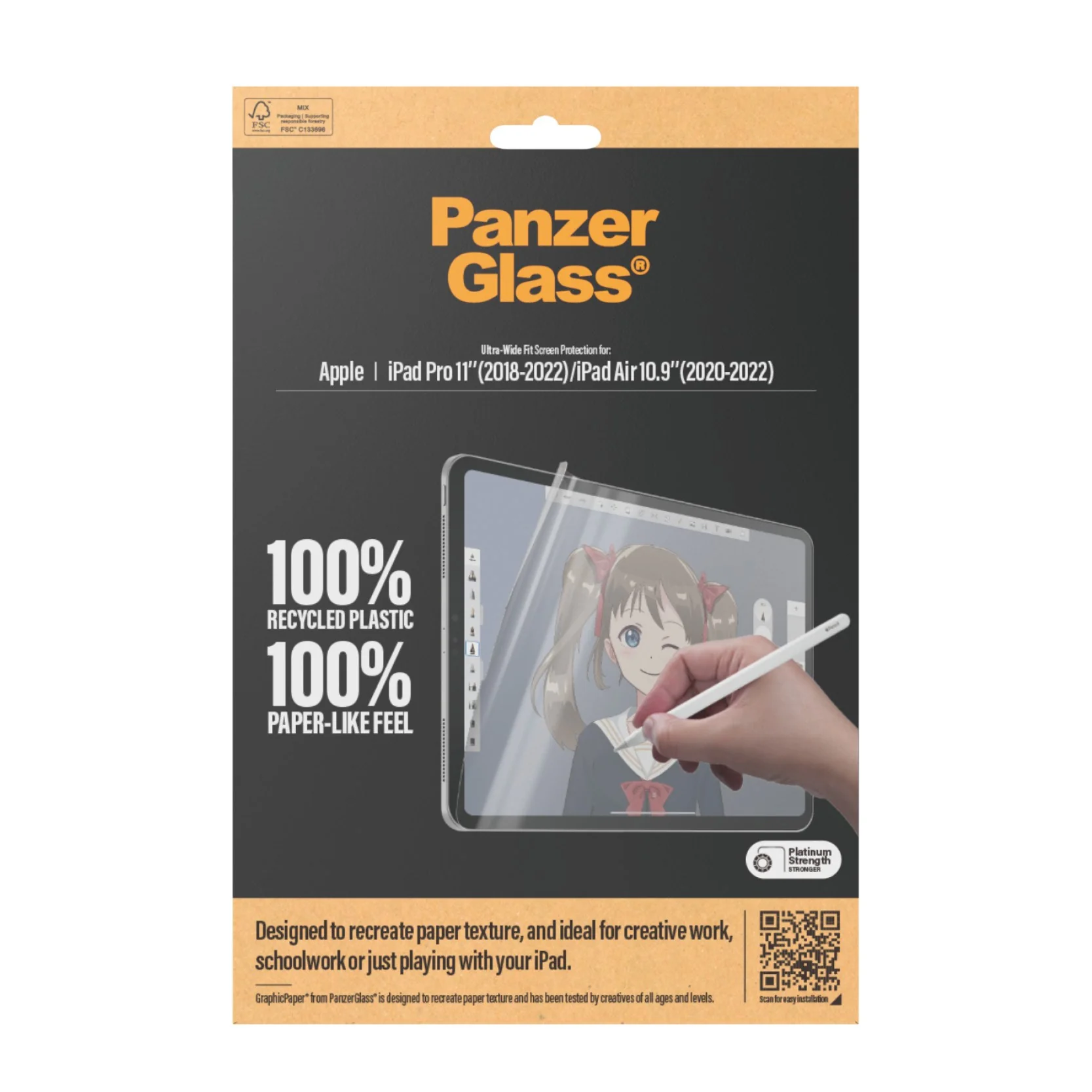 PanzerGlass® GraphicPaper® Displayschutz iPad Pro 11'' (2018-2022) | iPad Air 10.9'' (2020-2022) | Ultra-Wide Fit - Image 3