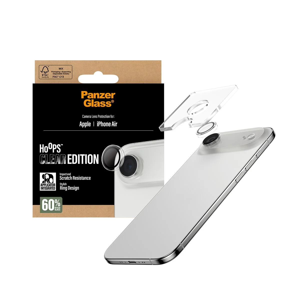 PanzerGlass® Hoops® Kameraschutz Transparent iPhone Air - Image 5