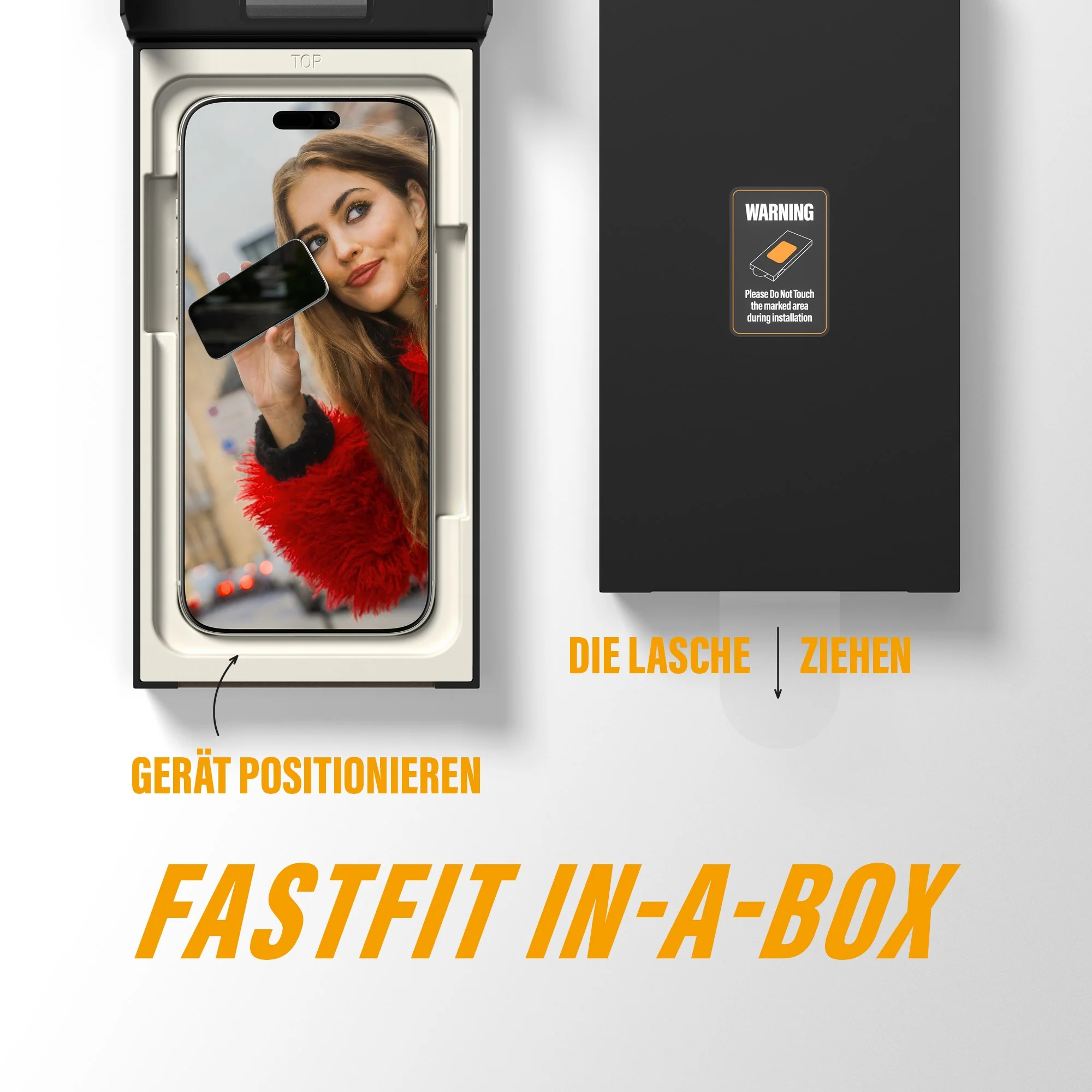 PanzerGlass® 2-Way Privacy Displayschutz iPhone Air | Ultra-Wide Fit m. FASTFIT IN-A-BOX - Image 7