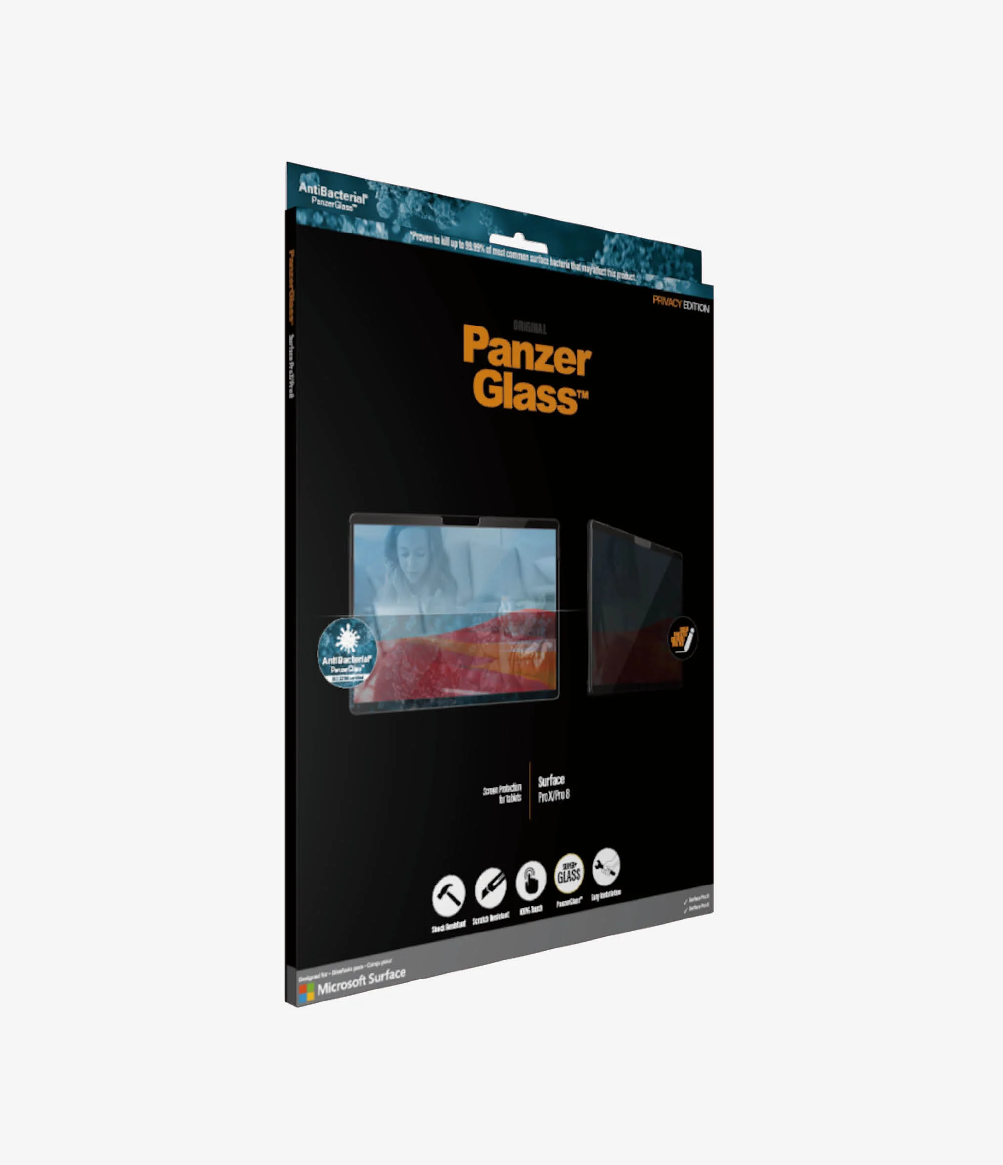 PanzerGlass™ Microsoft Surface Pro X / Pro 8 - Privacy - Image 4