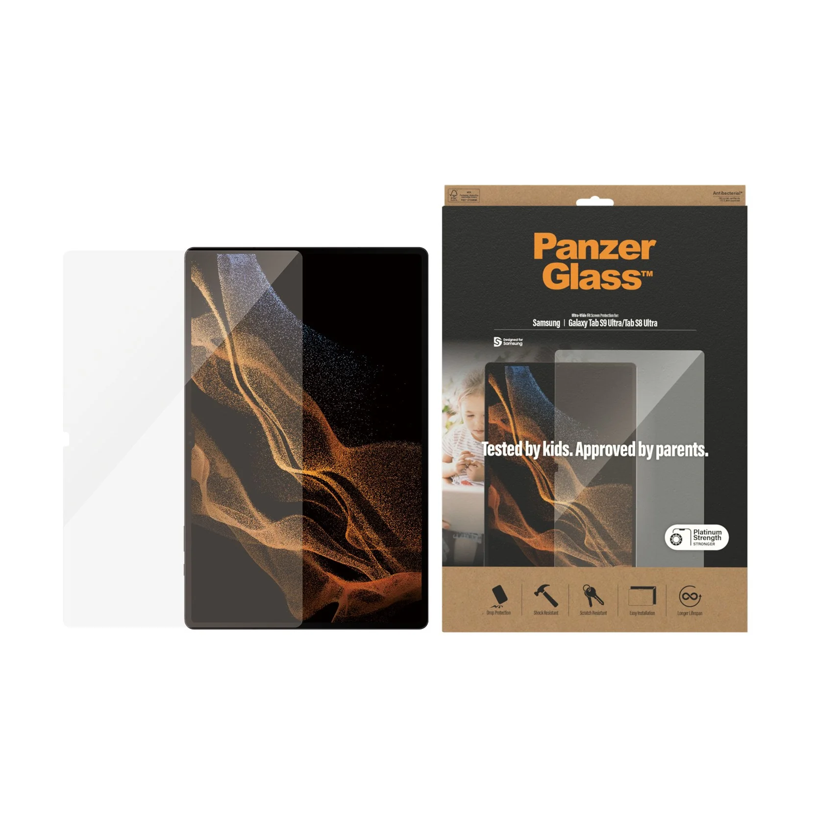 PanzerGlass® Displayschutz Samsung Galaxy Tab S8 Ultra | S9 Ultra | Ultra-Wide Fit - Image 3