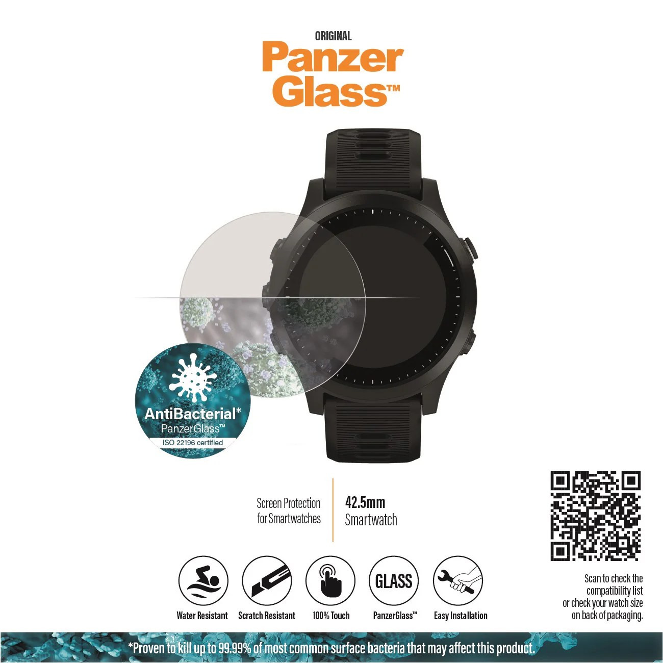 PanzerGlass® SmartWatch 42.5mm | Displayschutz Glass - Image 8