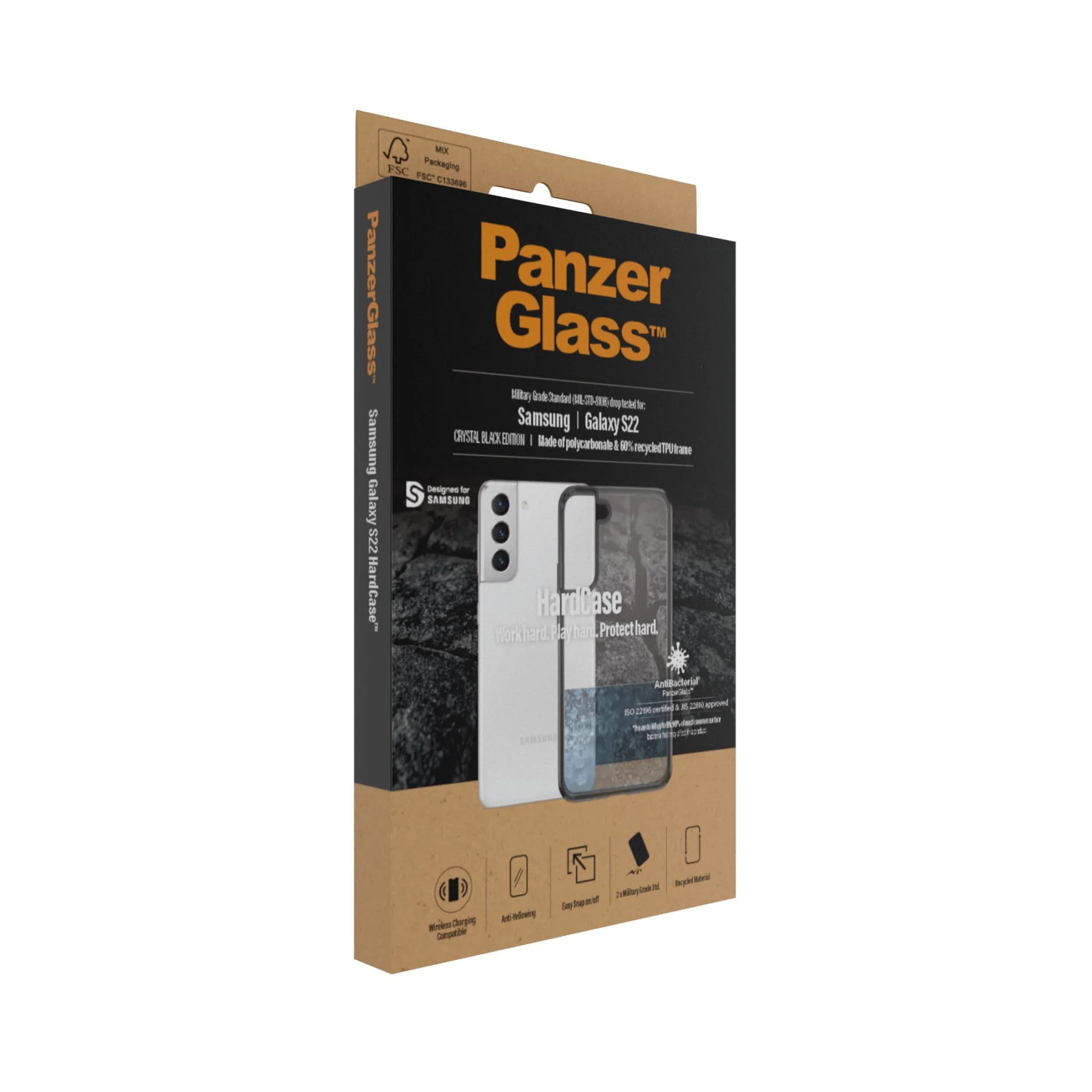 PanzerGlass® HardCase Samsung Galaxy S22 5G - Smokey Schwartz - Image 4