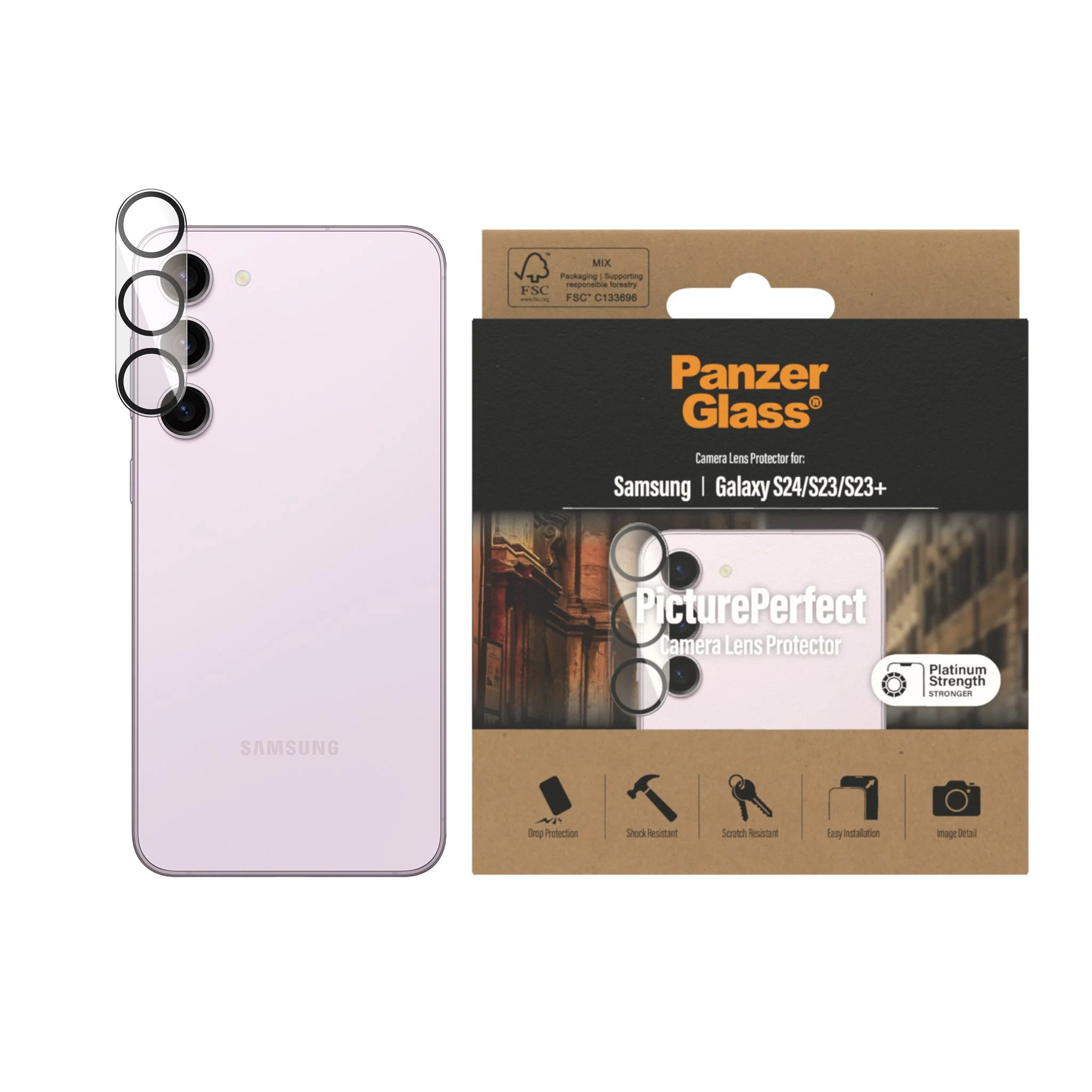 PanzerGlass® PicturePerfect Kameraschutz Samsung Galaxy S23 | S23+ - Image 2