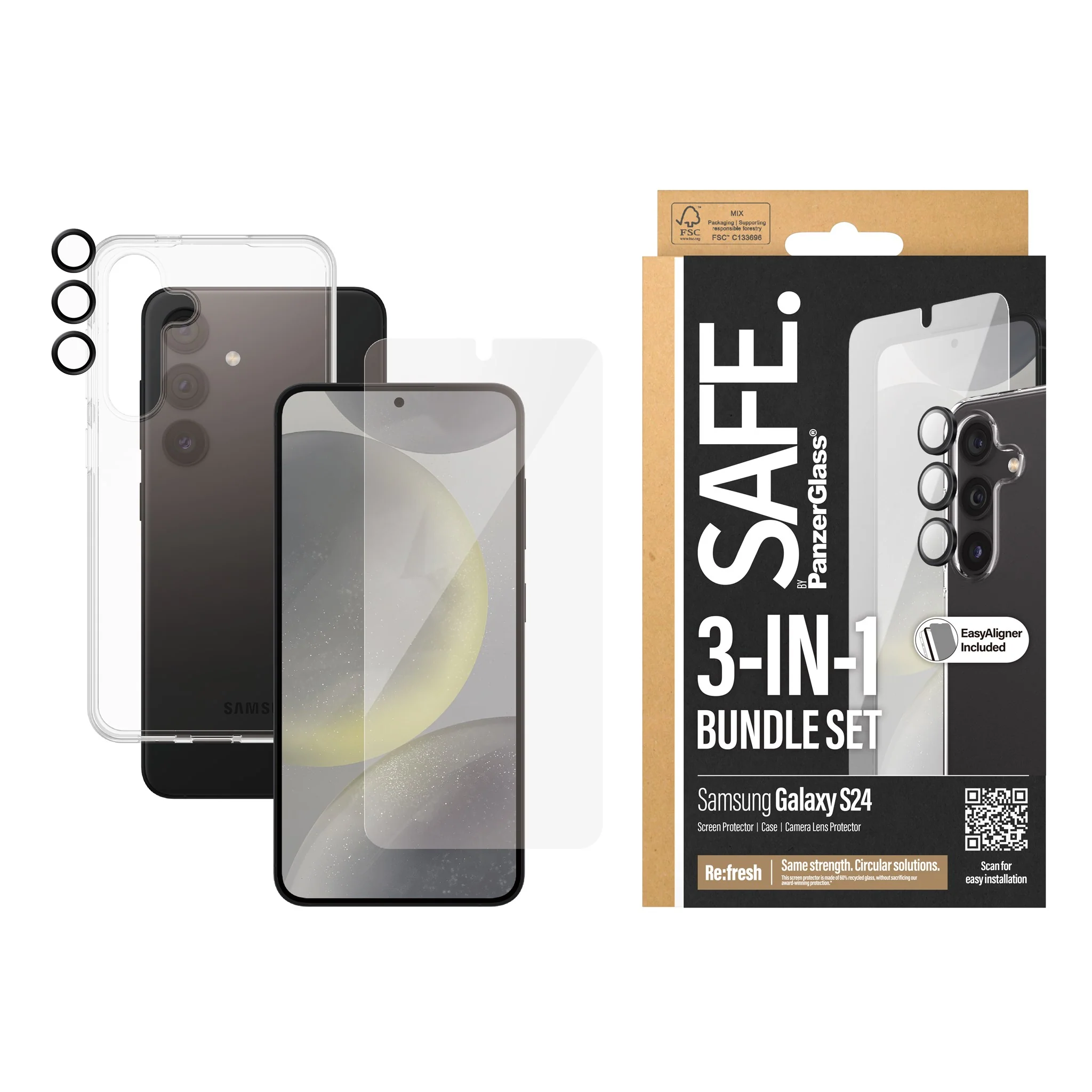 SAFE. by PanzerGlass® 3-in-1 Set Samsung Galaxy S24 - Image 2