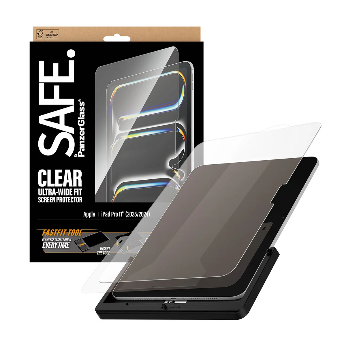 SAFE. by PanzerGlass® Displayschutz iPad Pro 11" (2024-2025) | Ultra-Wide Fit m. Fastfit tool - Image 5