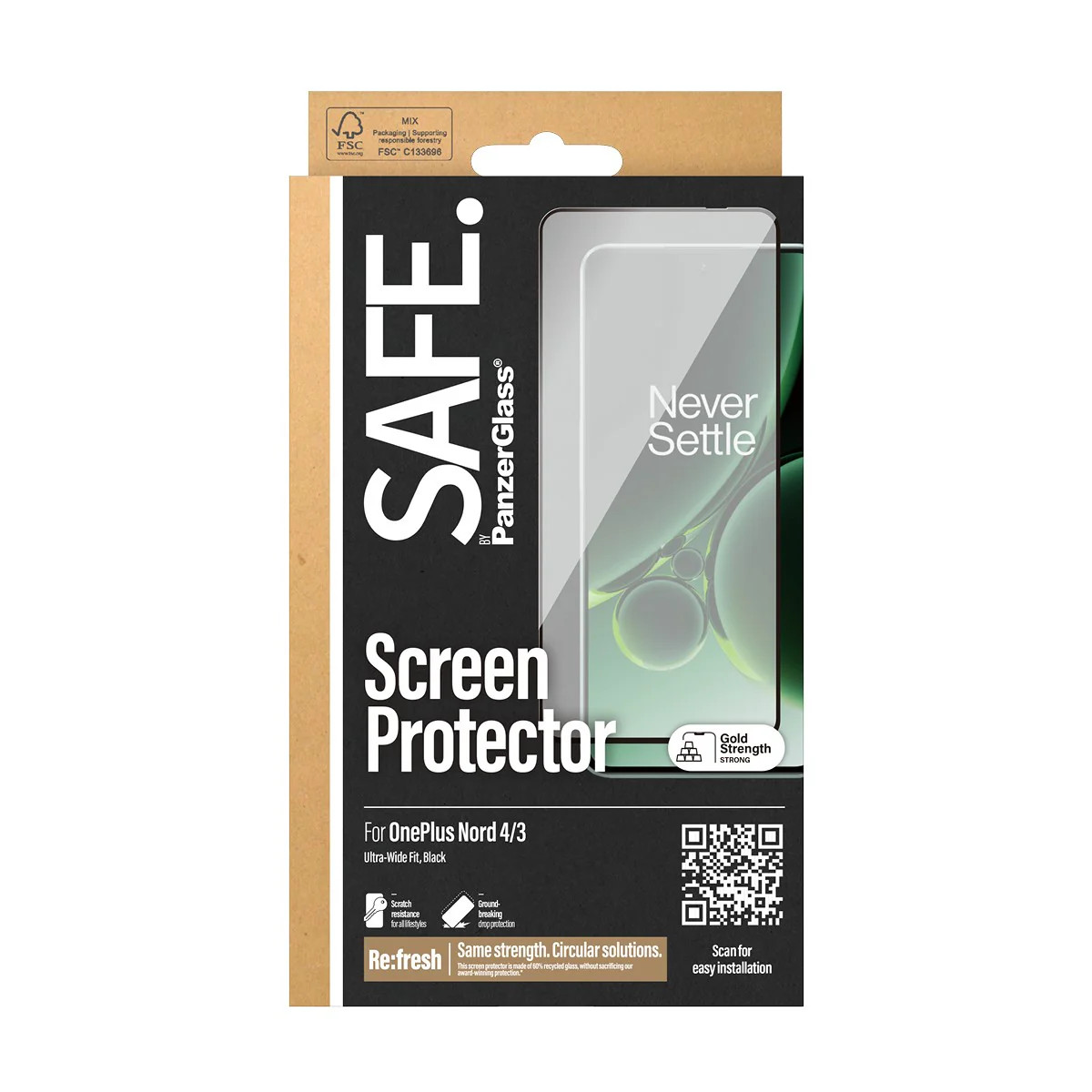 SAFE. by PanzerGlass® Displayschutz Nord 4 | 3 | Ultra-Wide Fit - Image 3