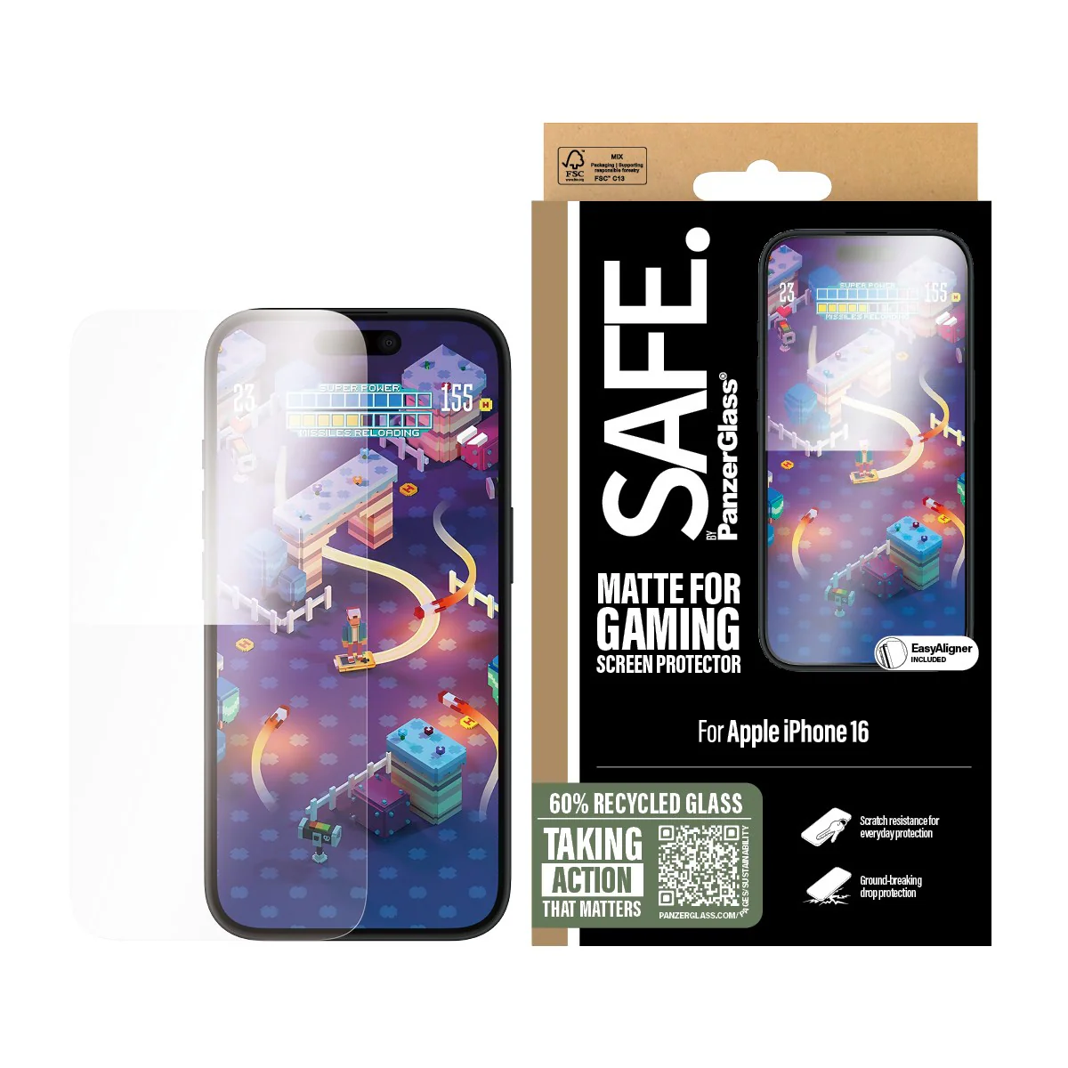 SAFE. by PanzerGlass® Gaming Displayschutz iPhone 16 | 15 | Ultra-Wide Fit - Image 2