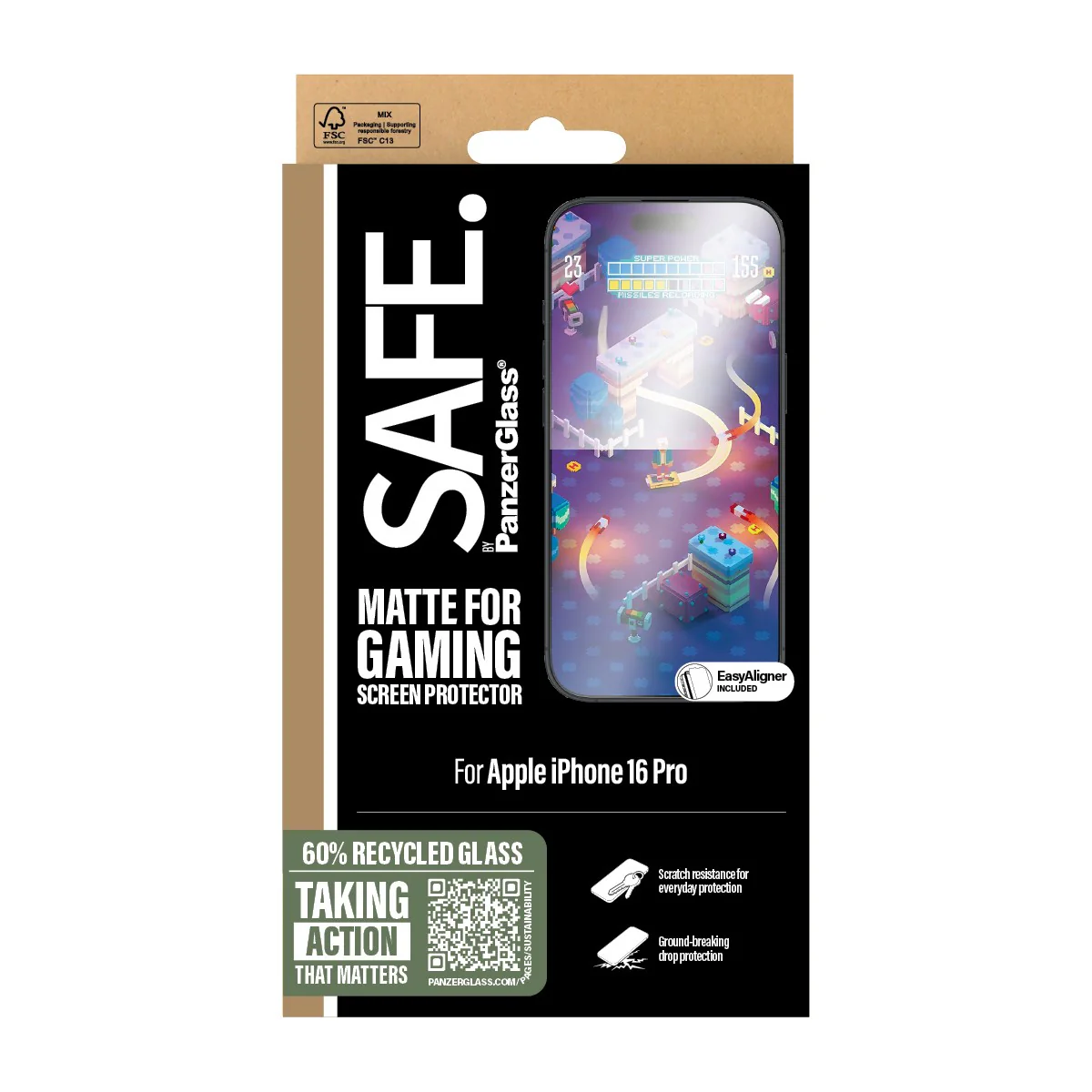 SAFE. by PanzerGlass® Gaming Displayschutz iPhone 16 Pro | Ultra-Wide Fit - Image 3