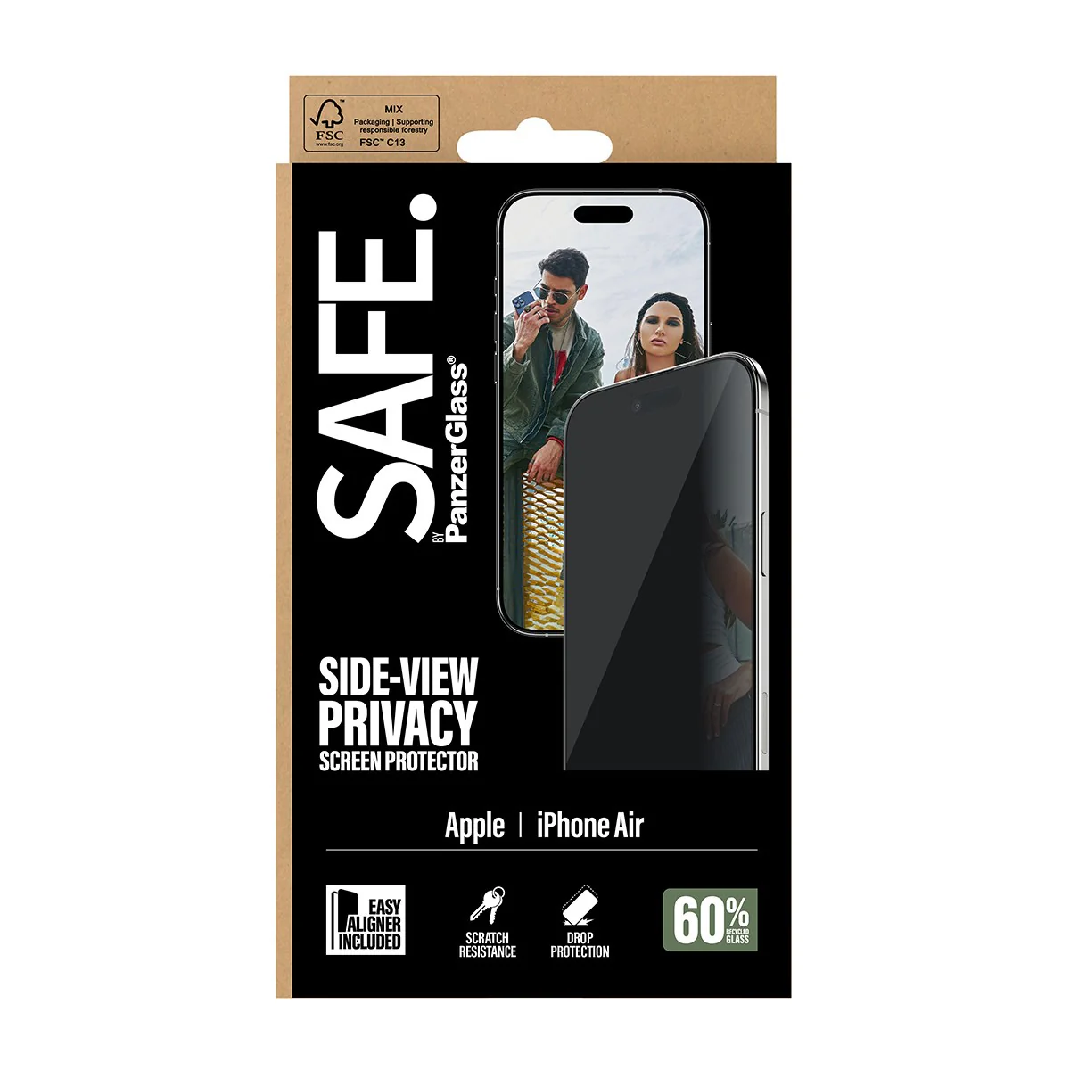 SAFE. by PanzerGlass® 2-Way Privacy Displayschutz iPhone Air | Ultra-Wide Fit m. EasyAligner - Image 3