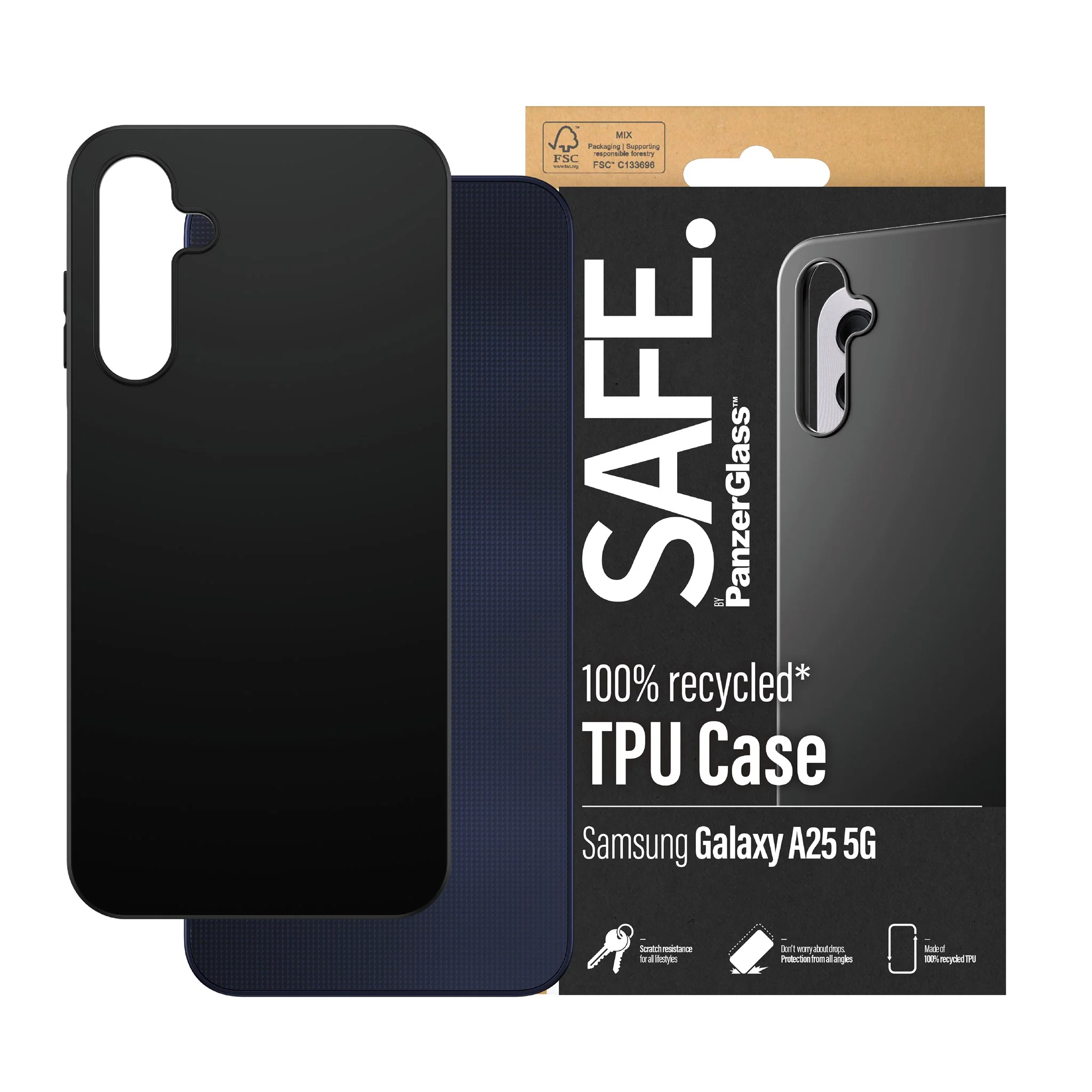 SAFE. by PanzerGlass® TPU Case Samsung Galaxy A25 5G | Schwarz - Image 2