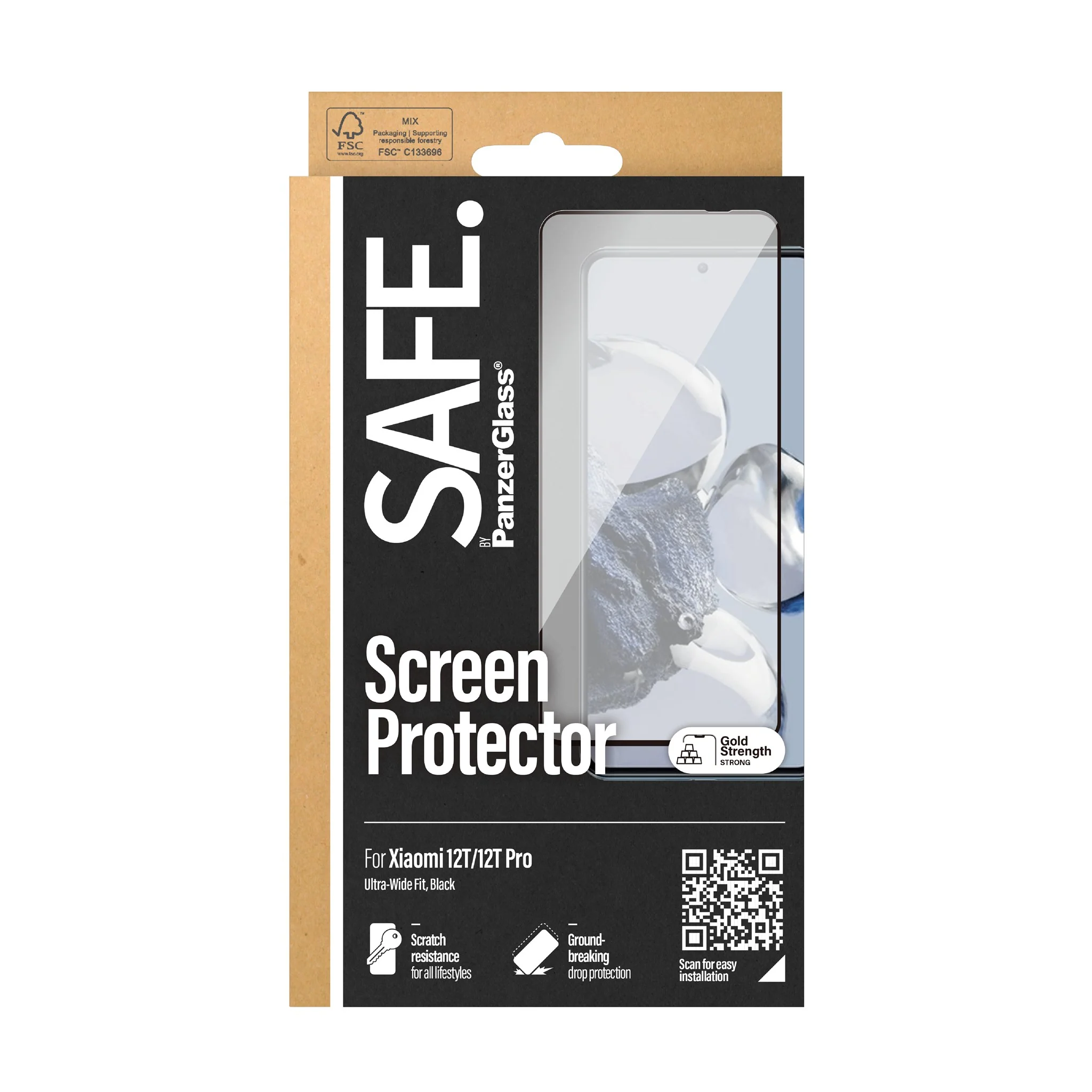 SAFE. by PanzerGlass® Dislayschutz Xiaomi 12T | 12T Pro | Ultra-Wide Fit - Image 3