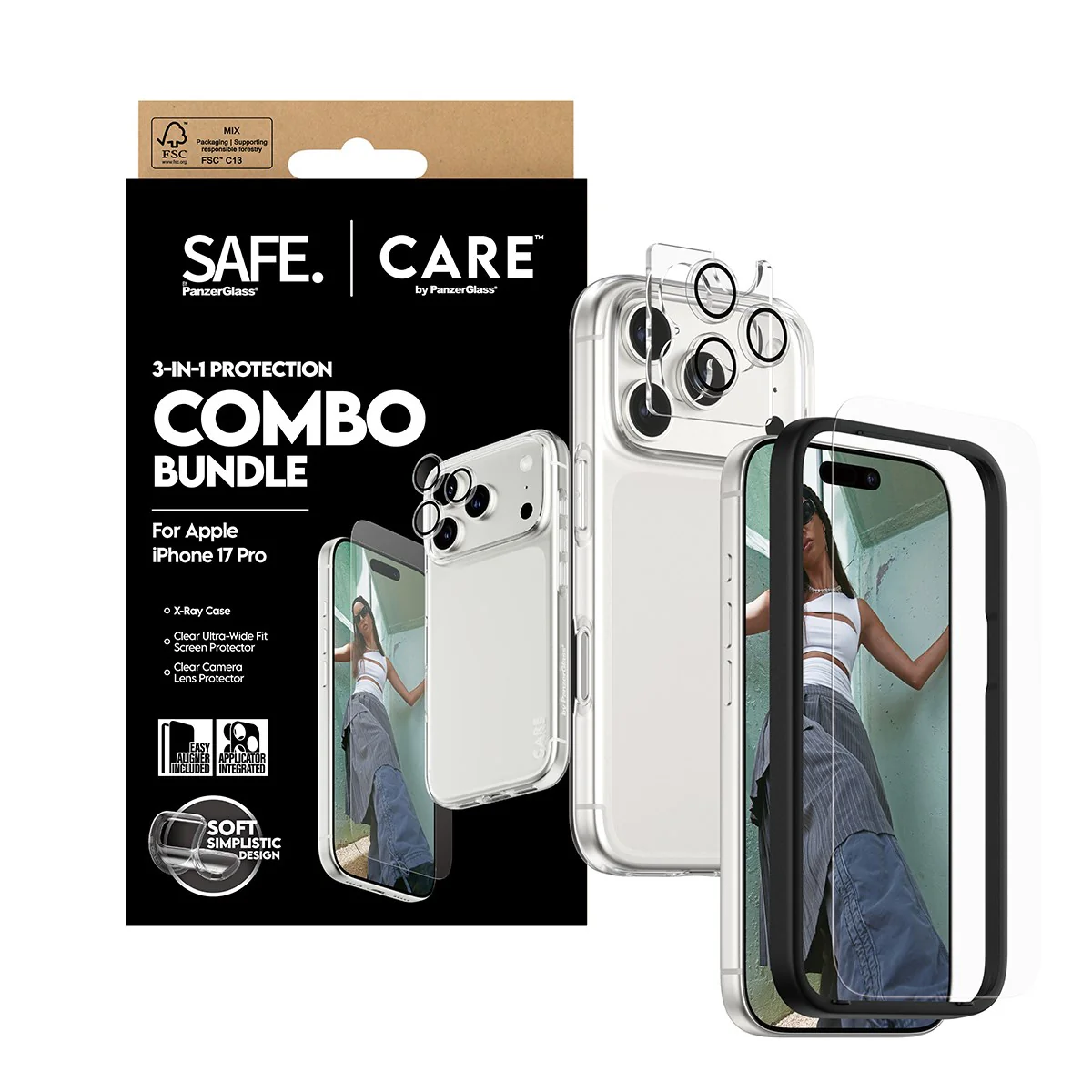 SAFE. | CARE™ by PanzerGlass® 3-in-1 Combo Set iPhone 17 Pro - Image 5